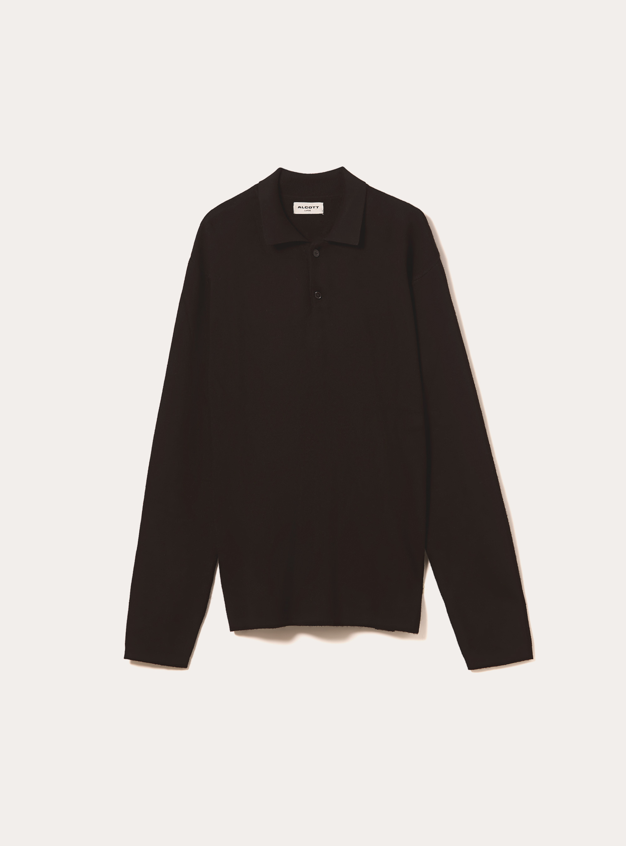 Polo in maglia in misto viscosa, BK1 BLACK