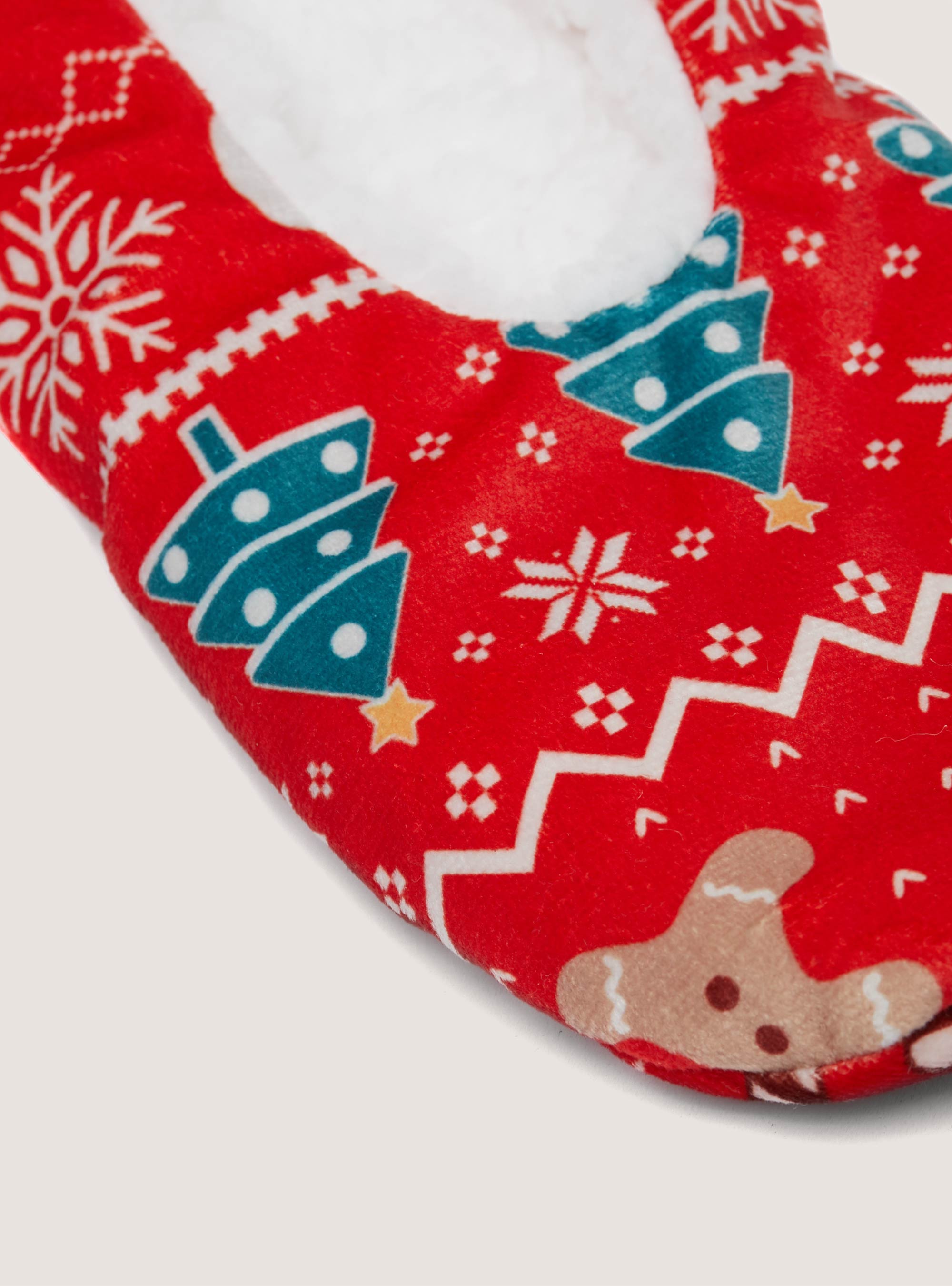 Christmas Collection Slippers, RD2 RED MEDIUM