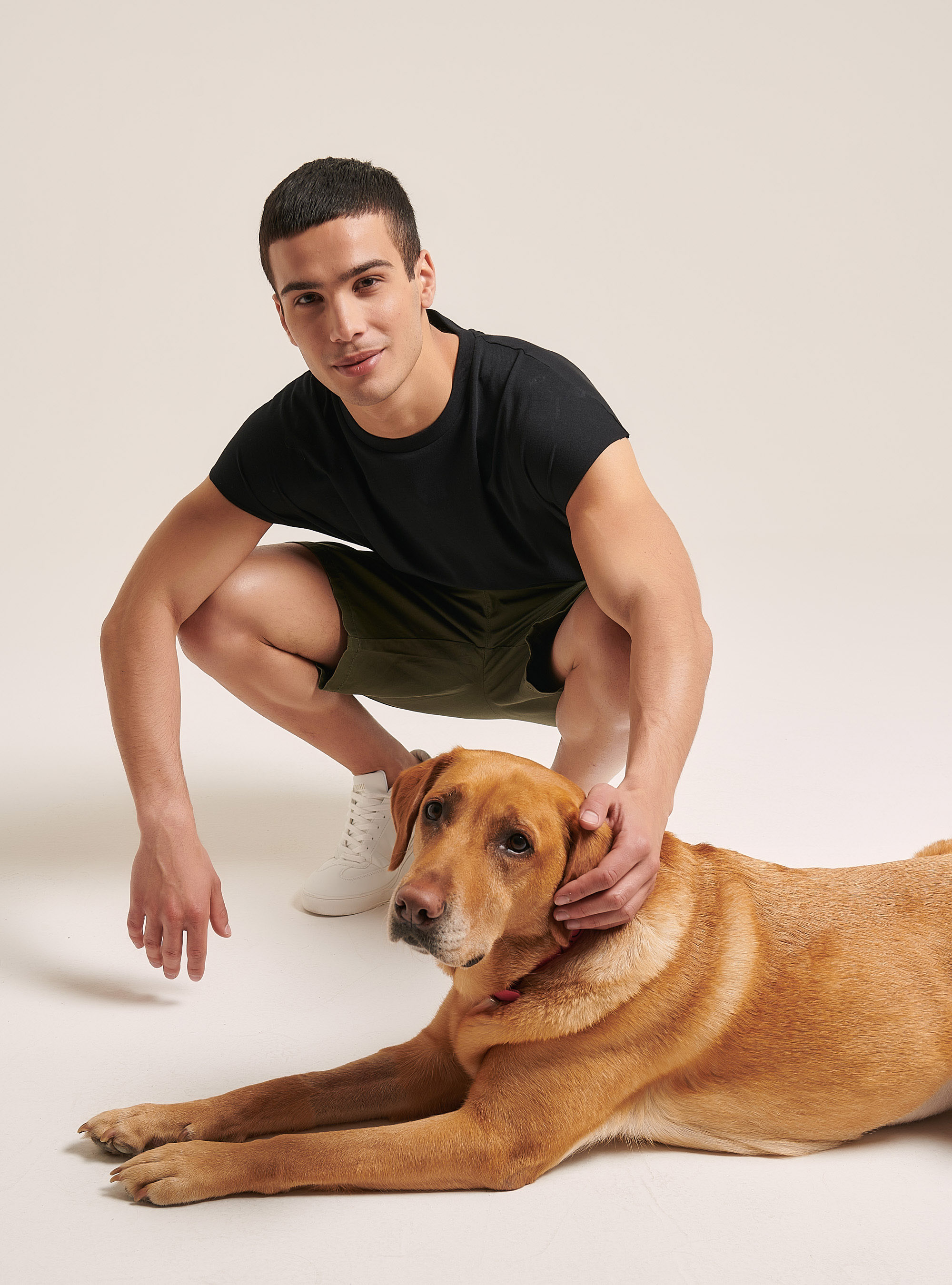 Basic Bermuda-Shorts aus Twill, C6573 KAKY