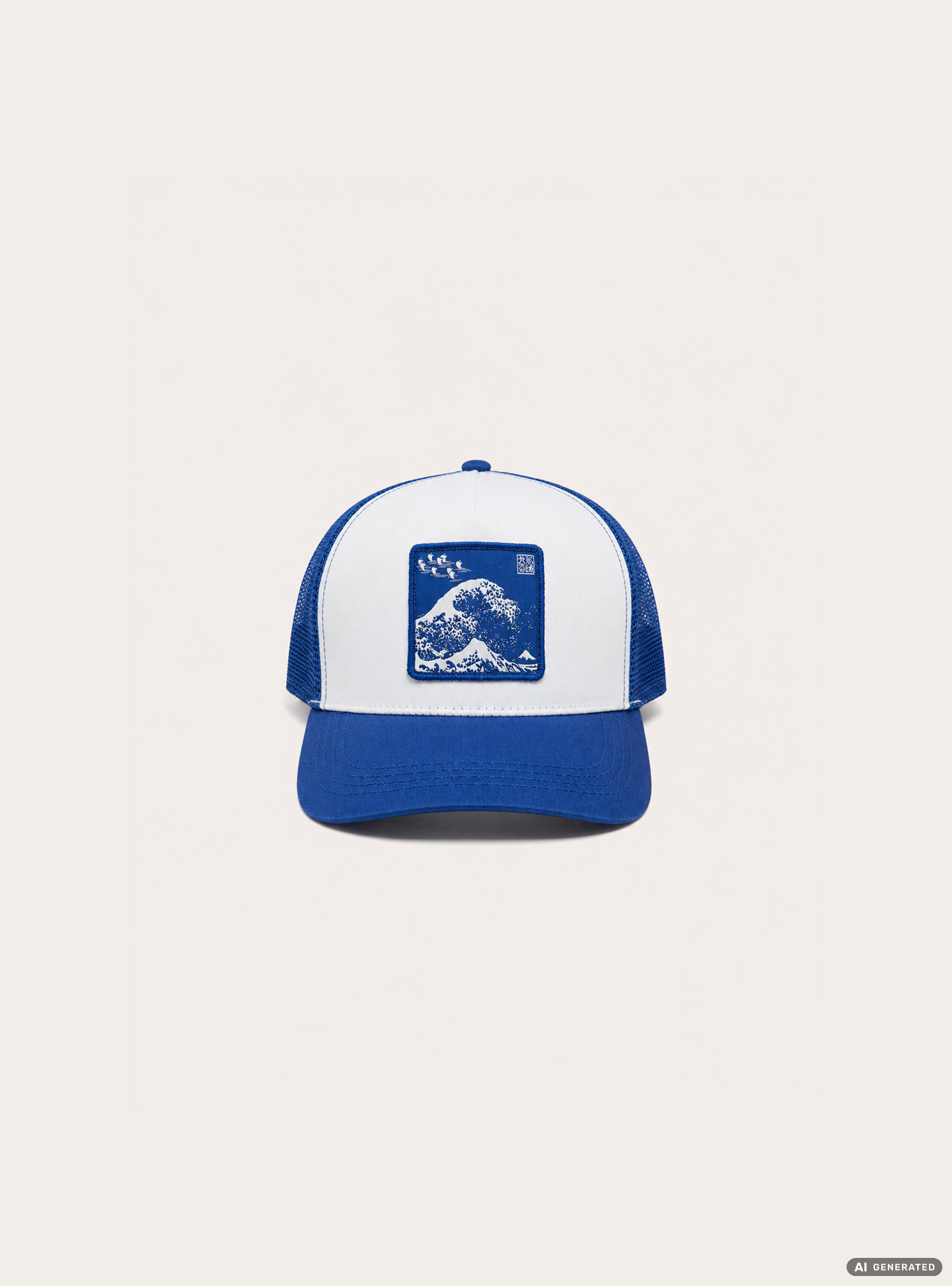 Cappello con patch hokusai, RY2 ROYALE MEDIUM