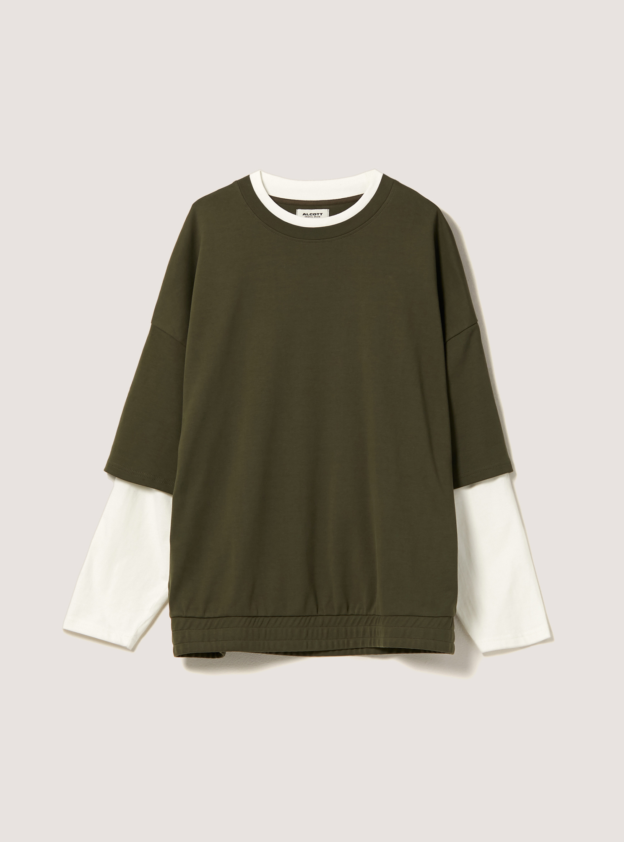 Oversized double sleeve sweatshirt
