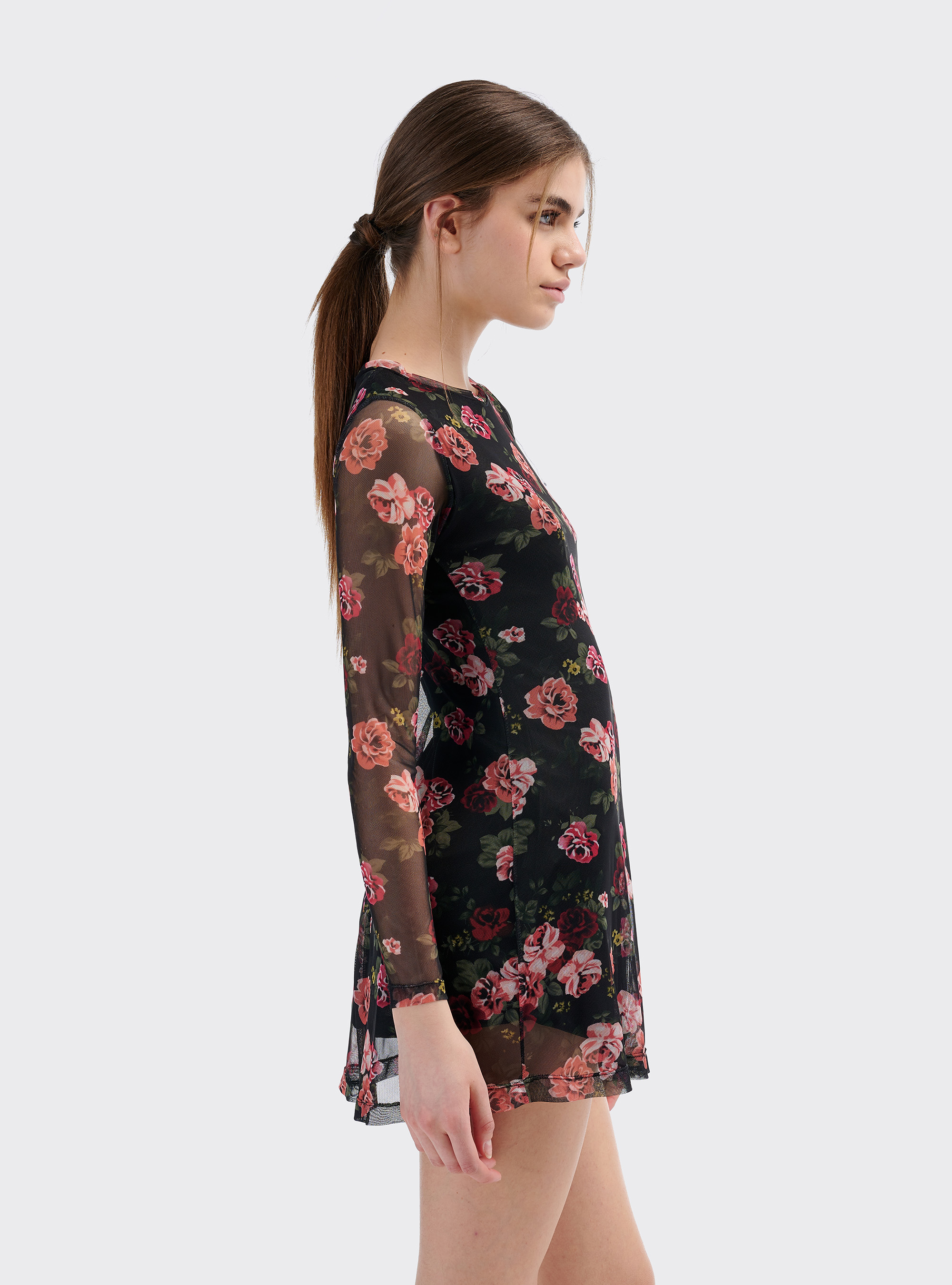 Mini floral dress, FLOWERS
