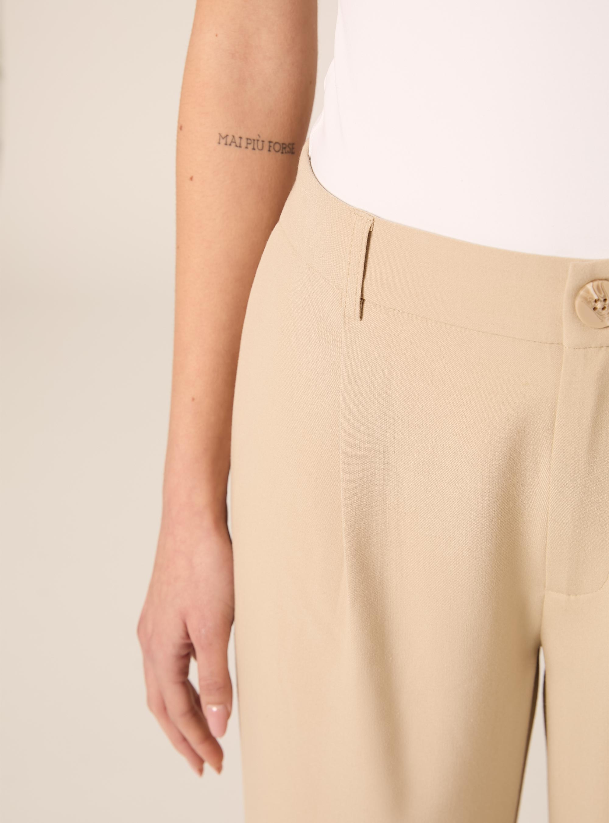 Straight tailored trousers, BG3 BEIGE LIGHT