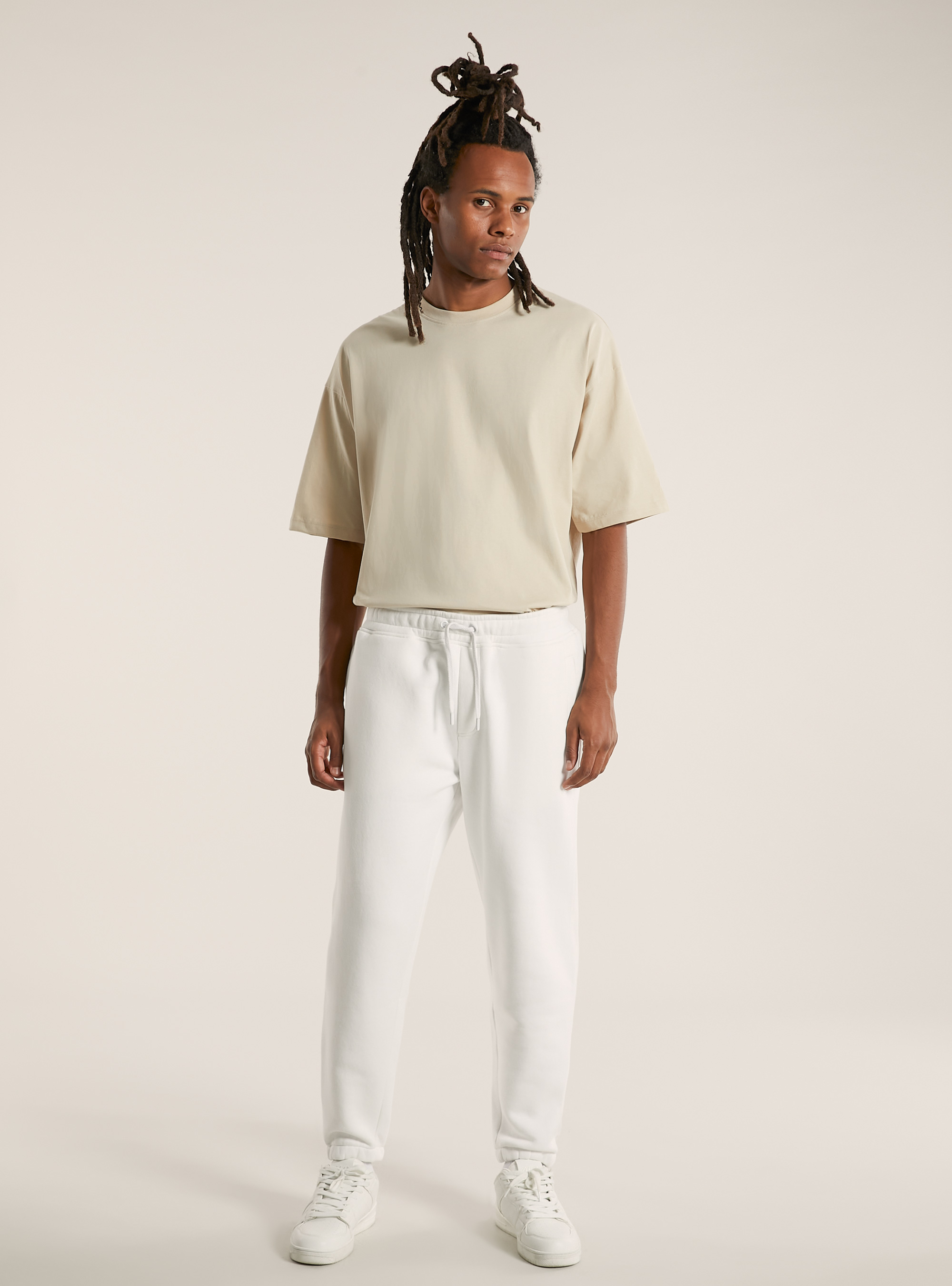 Fleece jogger trousers, WH2 WHITE