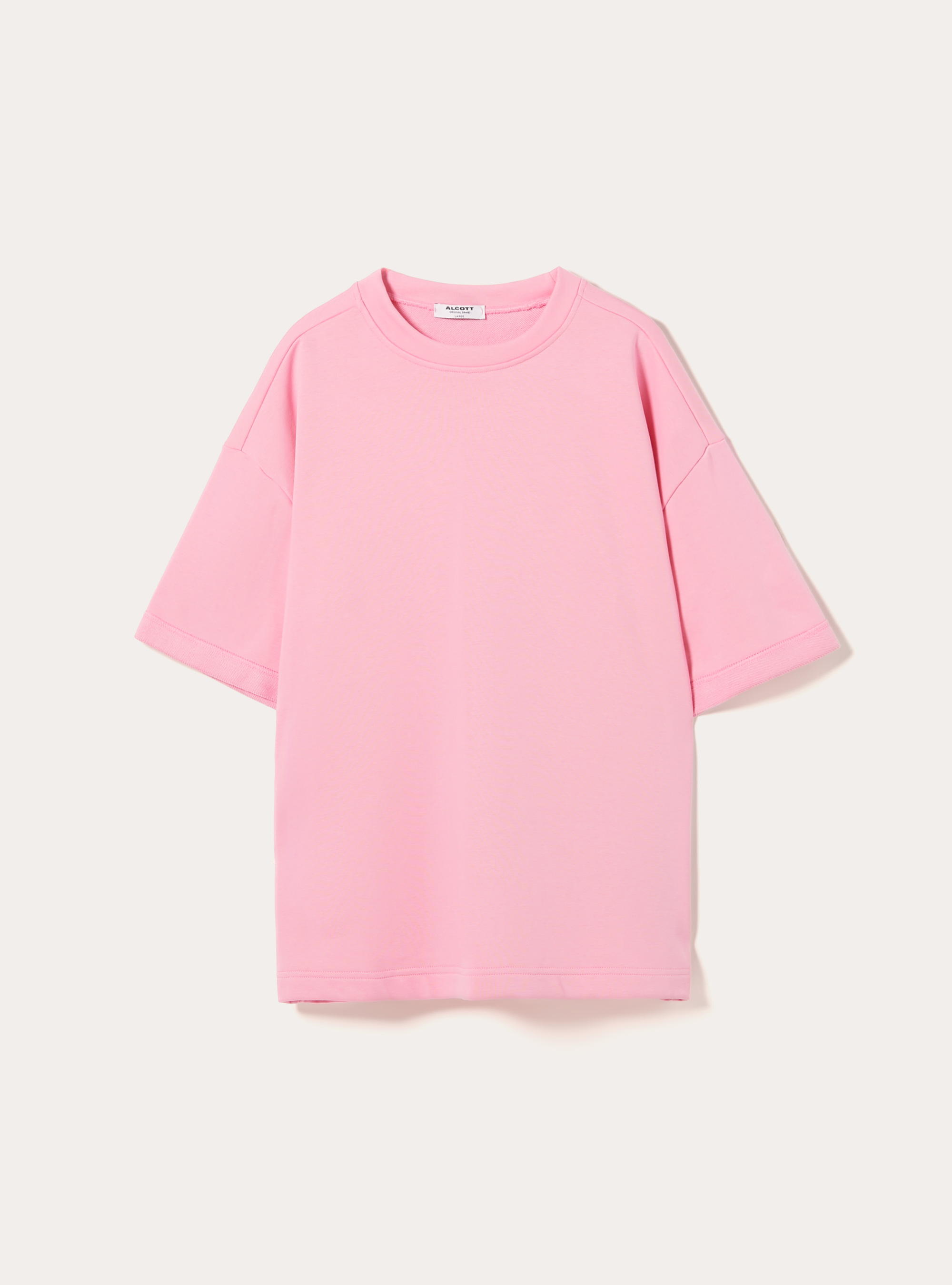T-shirt boxy en peluche, PK2 PINK MEDIUM