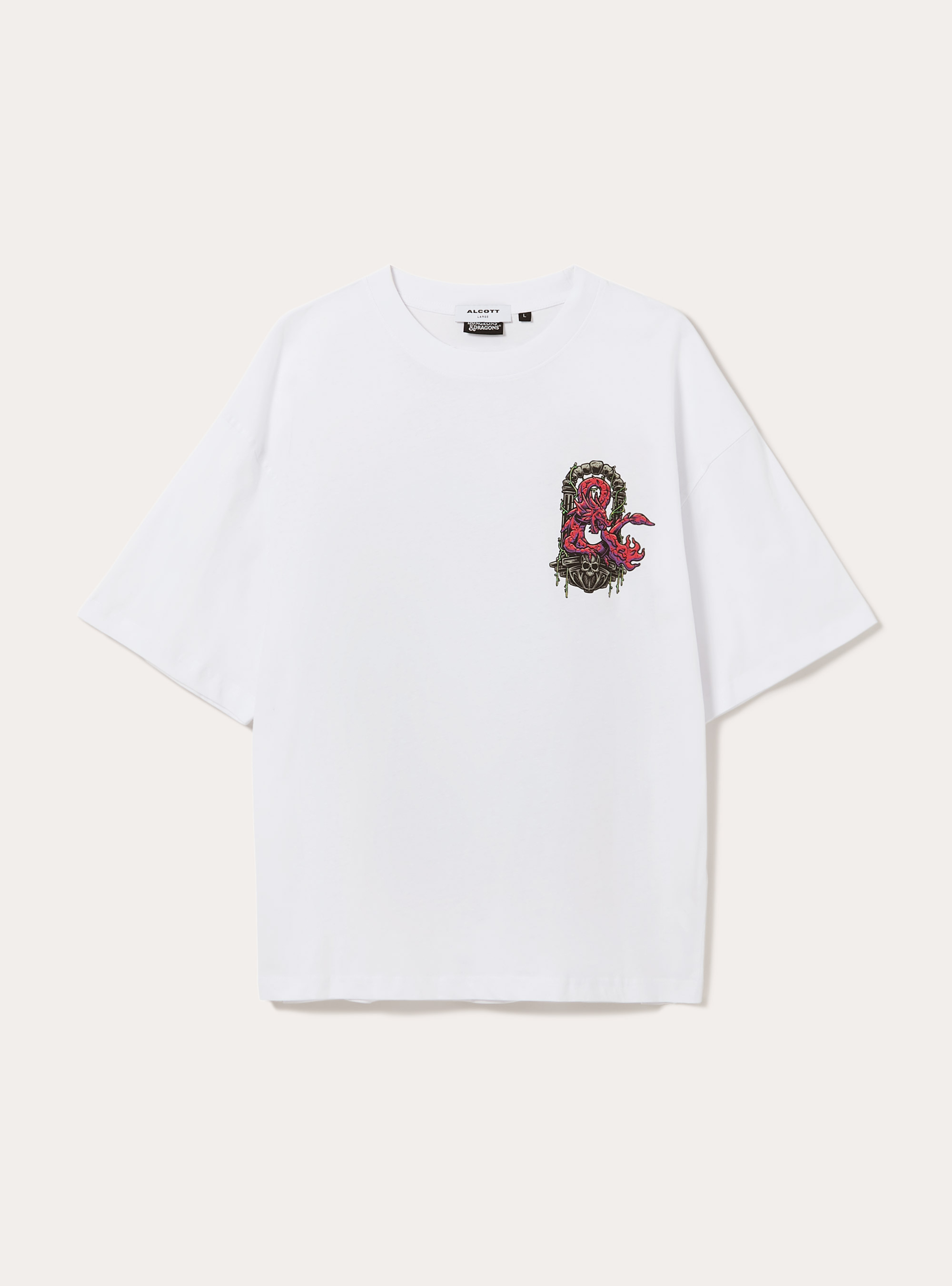 T-shirt dungeons & dragons  boxy fit, BIANCO OTTICO