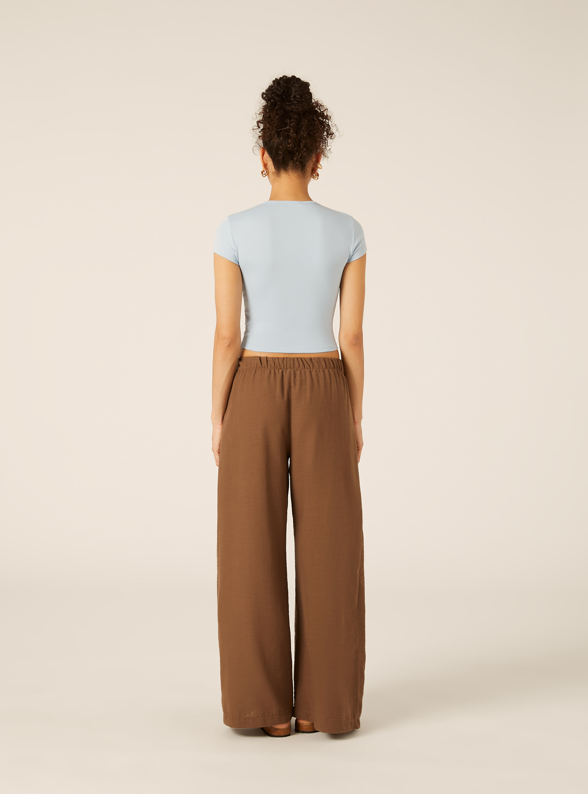 Maglietta in cotone slim fit, AZ3 AZURE LIGHT