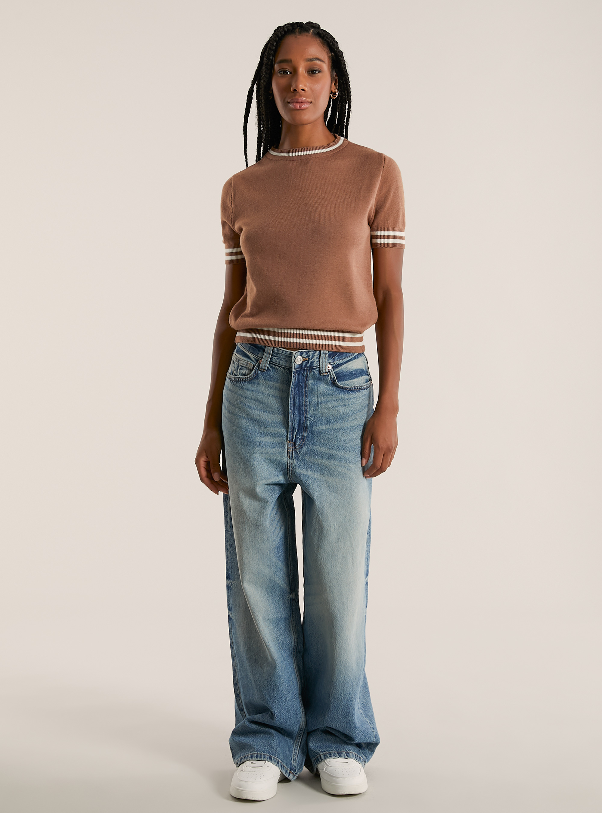 Short-sleeved jersey, BG2 BEIGE MEDIUM