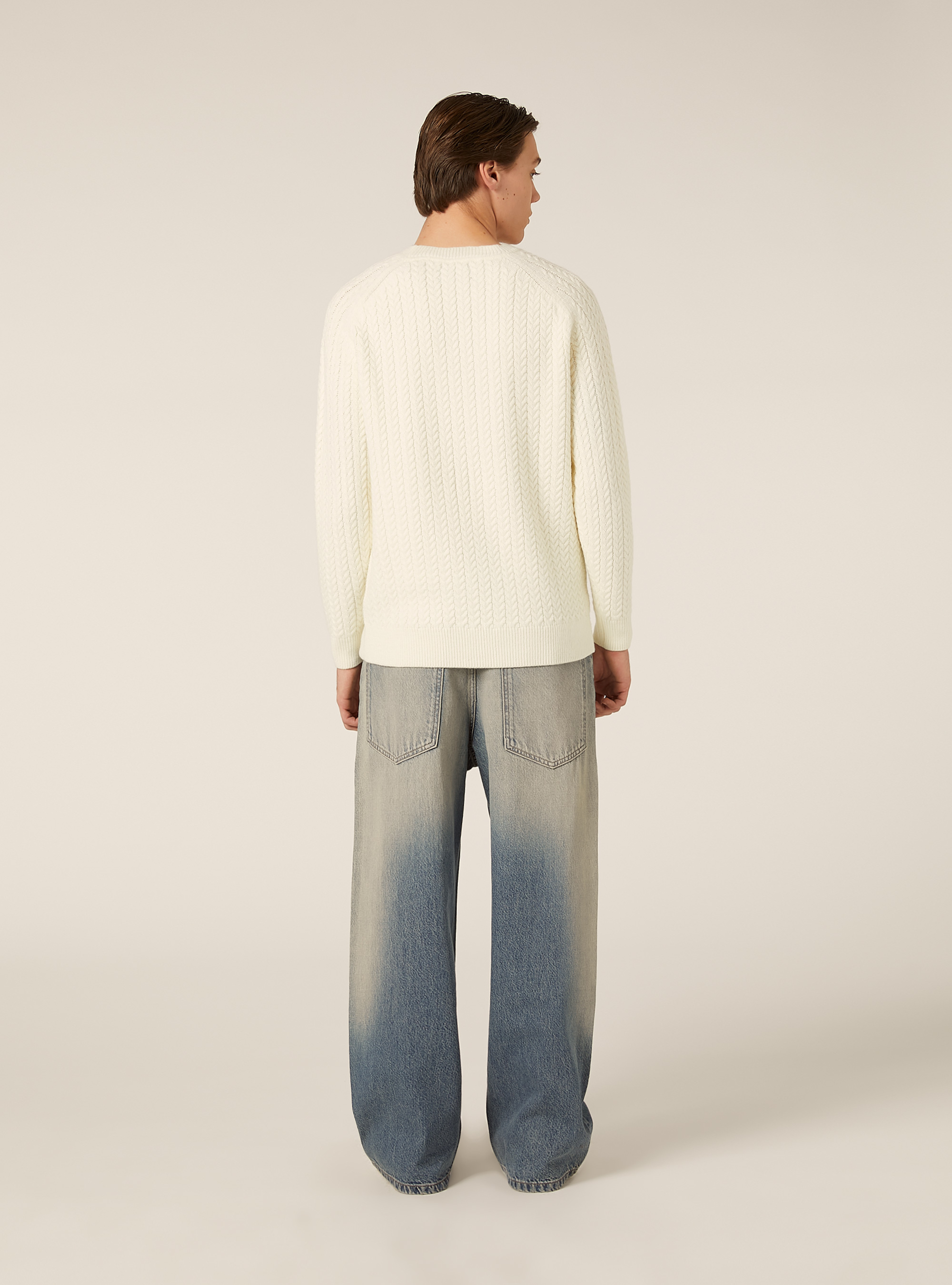 Maglione girocollo, WH1 OFF WHITE