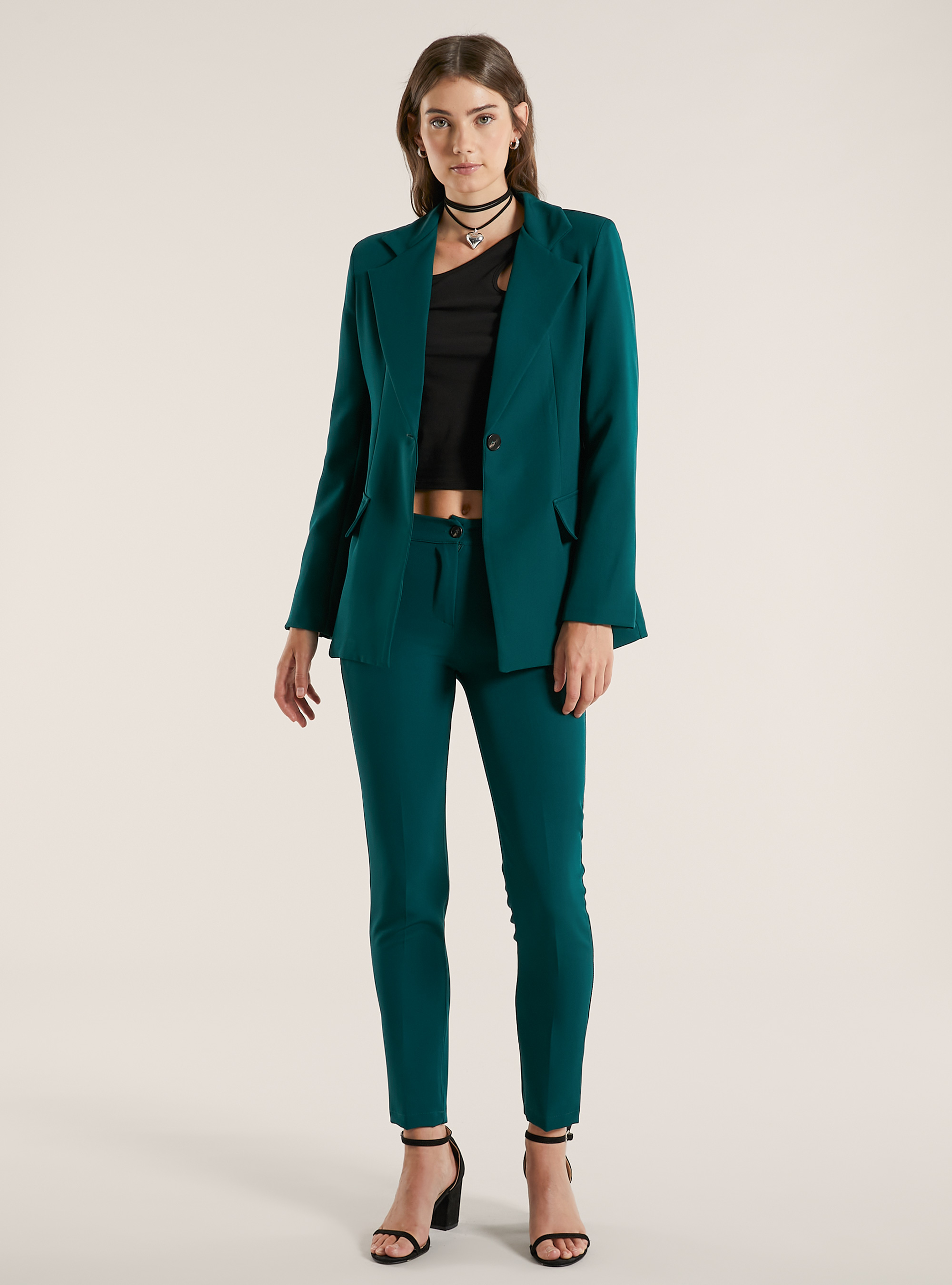 Tailored pants, GN1 GREEN DARK