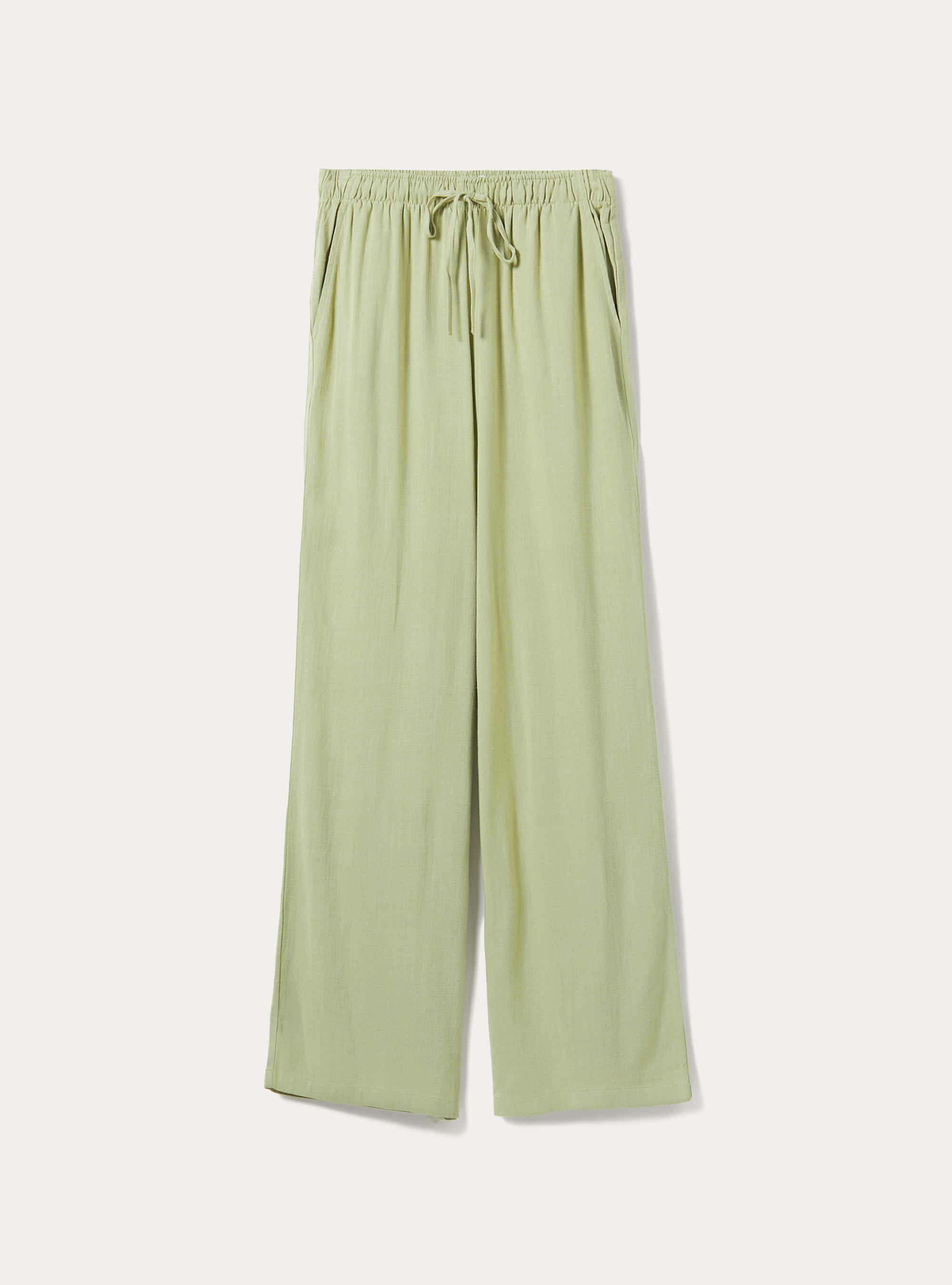 Palazzo trousers in linen blend, KY3 KAKY LIGHT