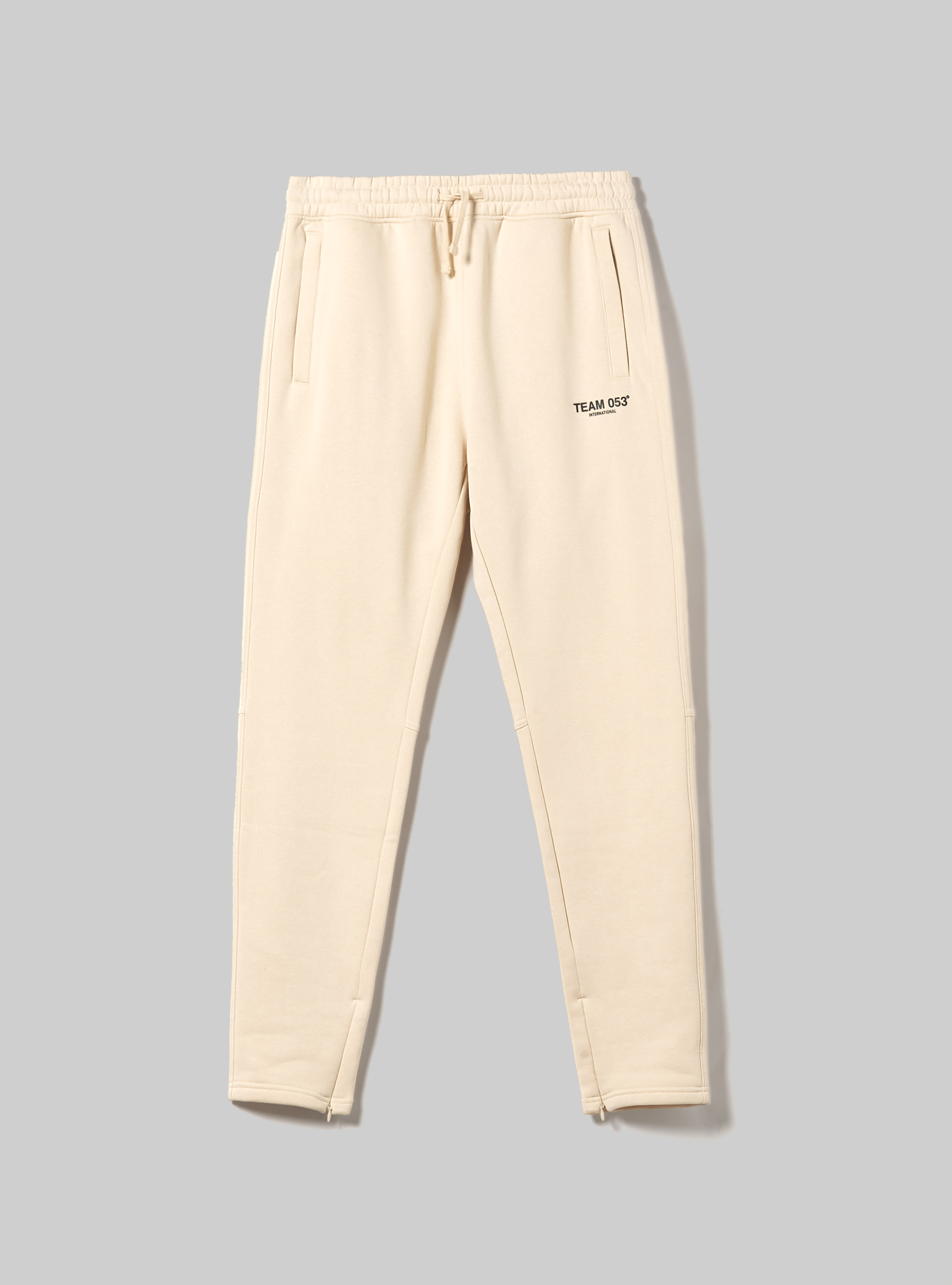 Jogger trousers with Team 053 print, SA2 SAND MEDIUM