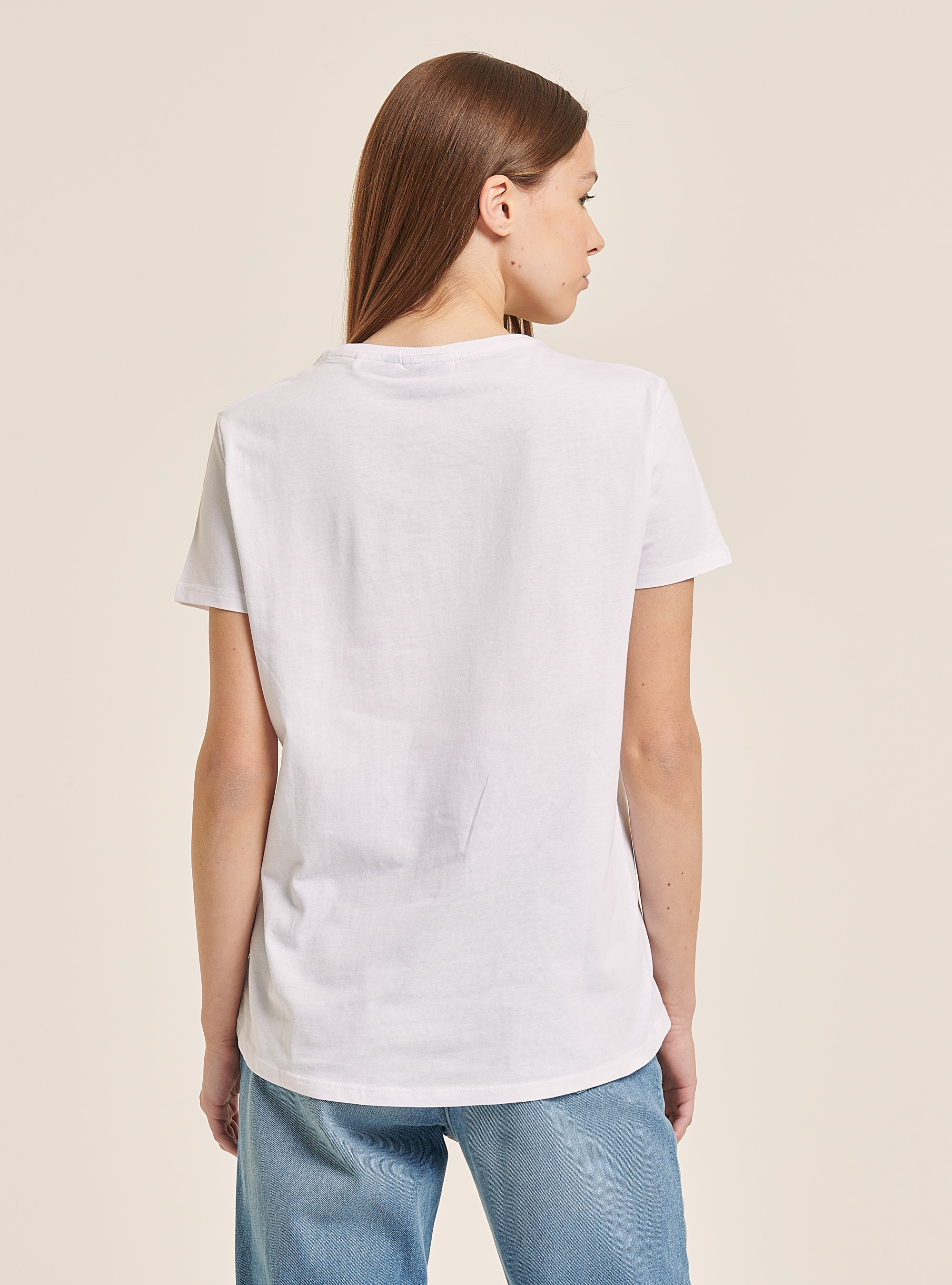 Peanuts T-shirt for Alcott, WHITE