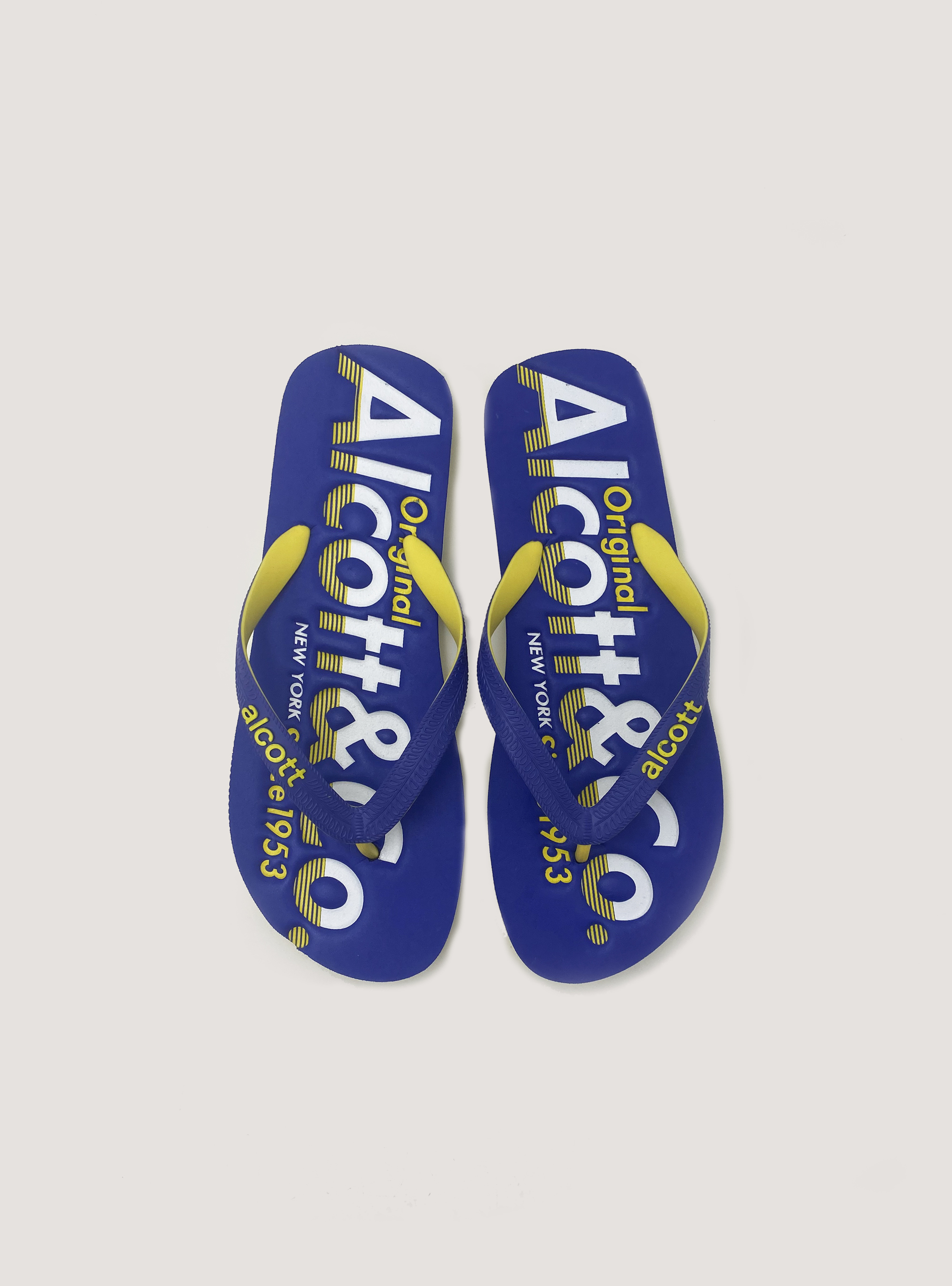 Flip-flops with logo, C2227 ROYALE