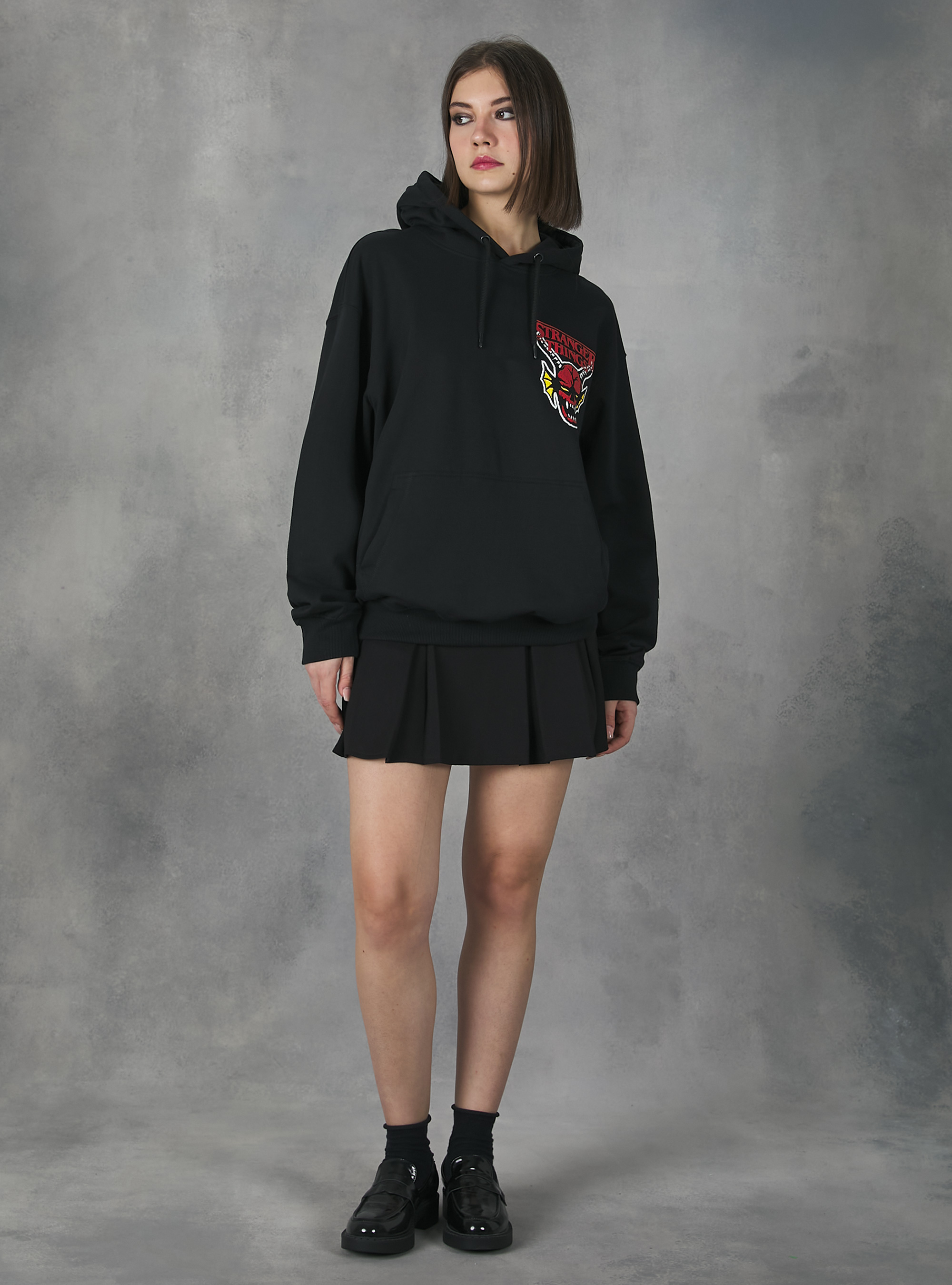 Felpa Stranger Things / Alcott, BK1 BLACK