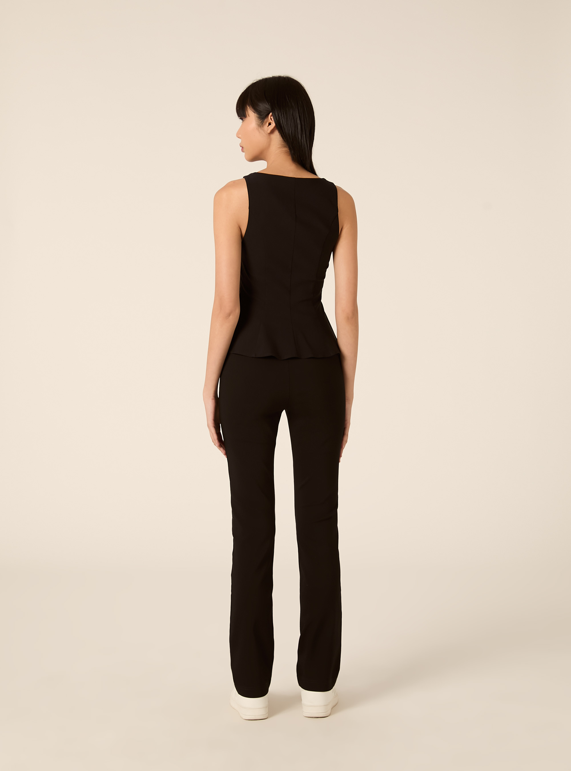 Top baschina senza maniche, BK1 BLACK