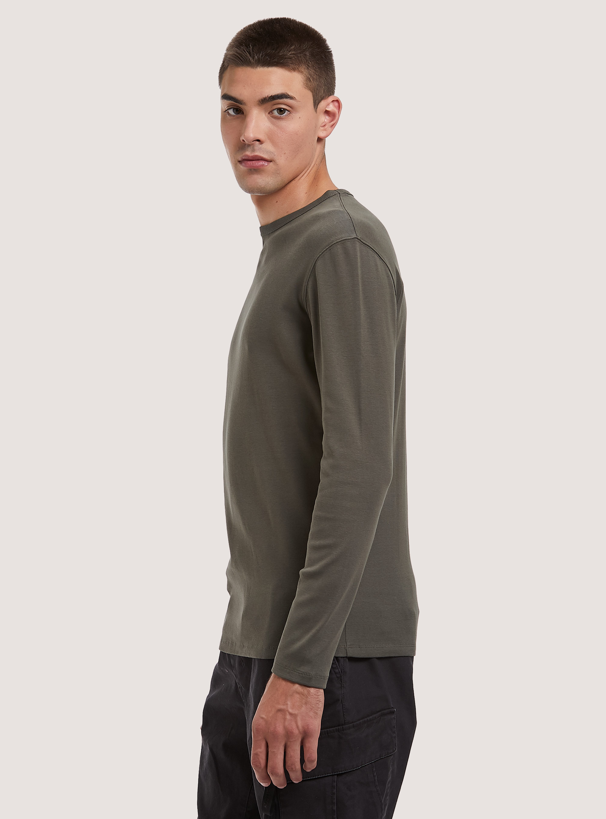 T-shirt en coton à manches longues, KY2 KAKY MEDIUM