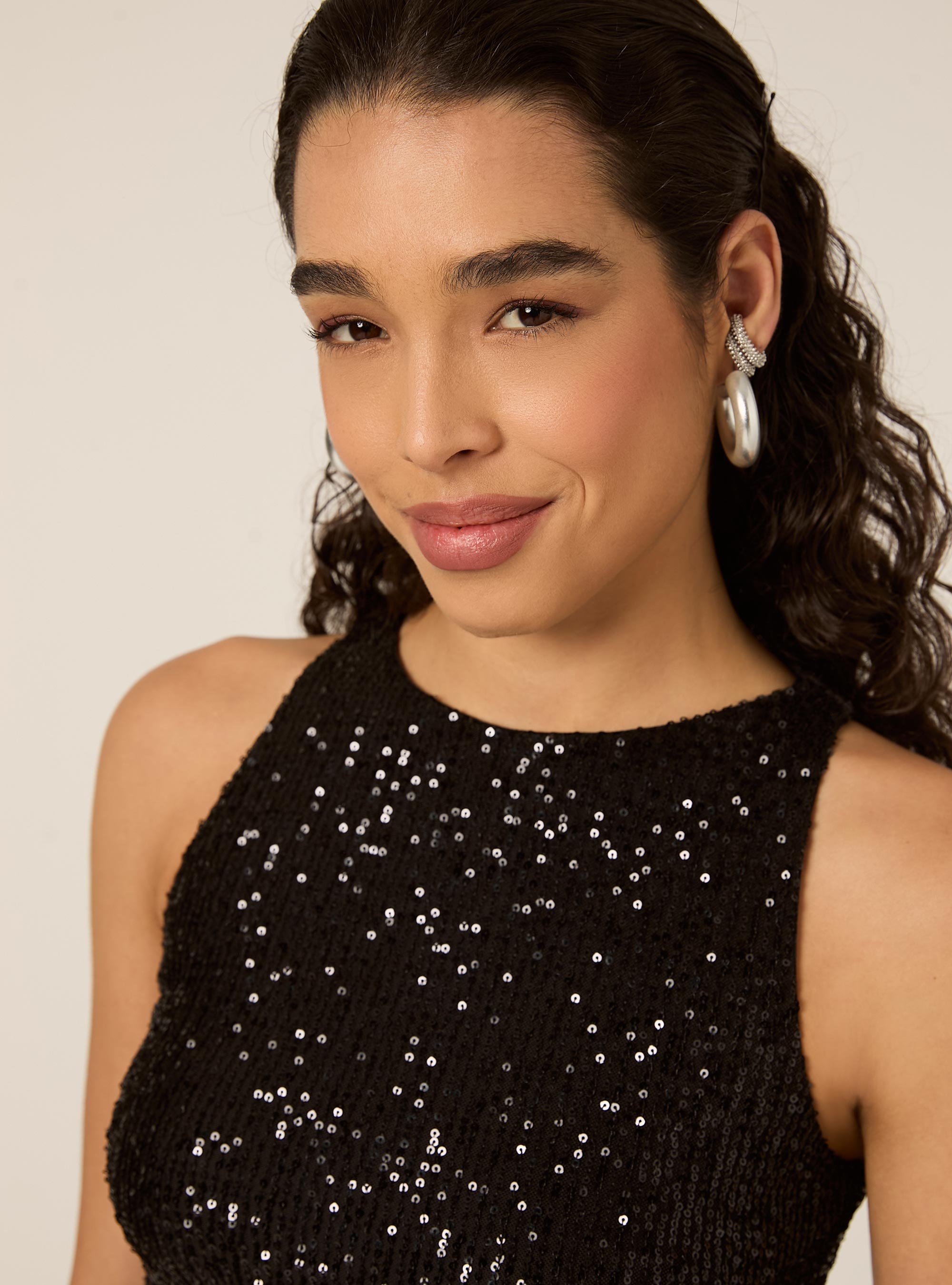 Sequin dress, BK1 BLACK