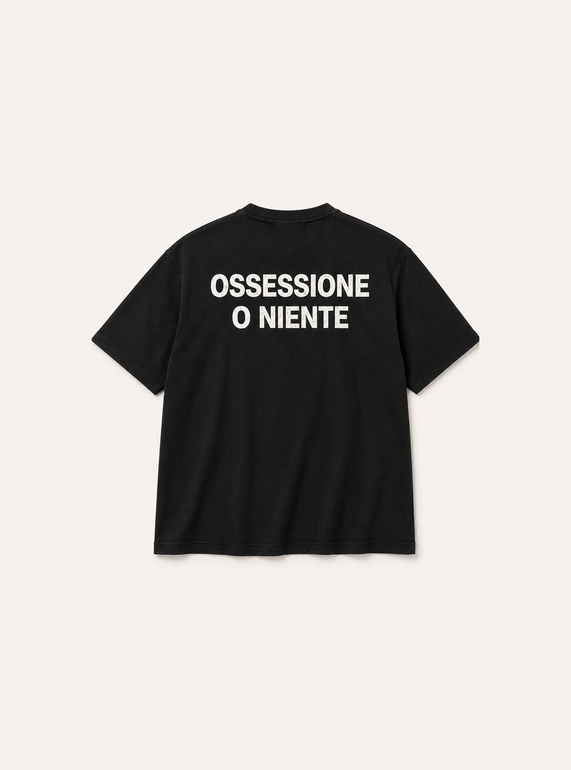 Lettering Print T-Shirt, BK1 BLACK