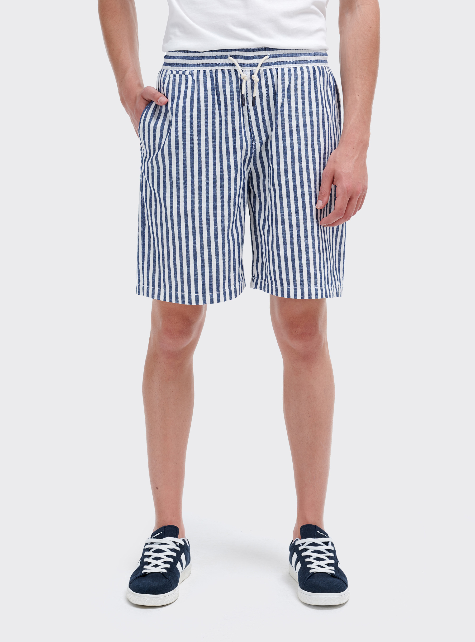 Bermuda in twill, MULTICOLORE