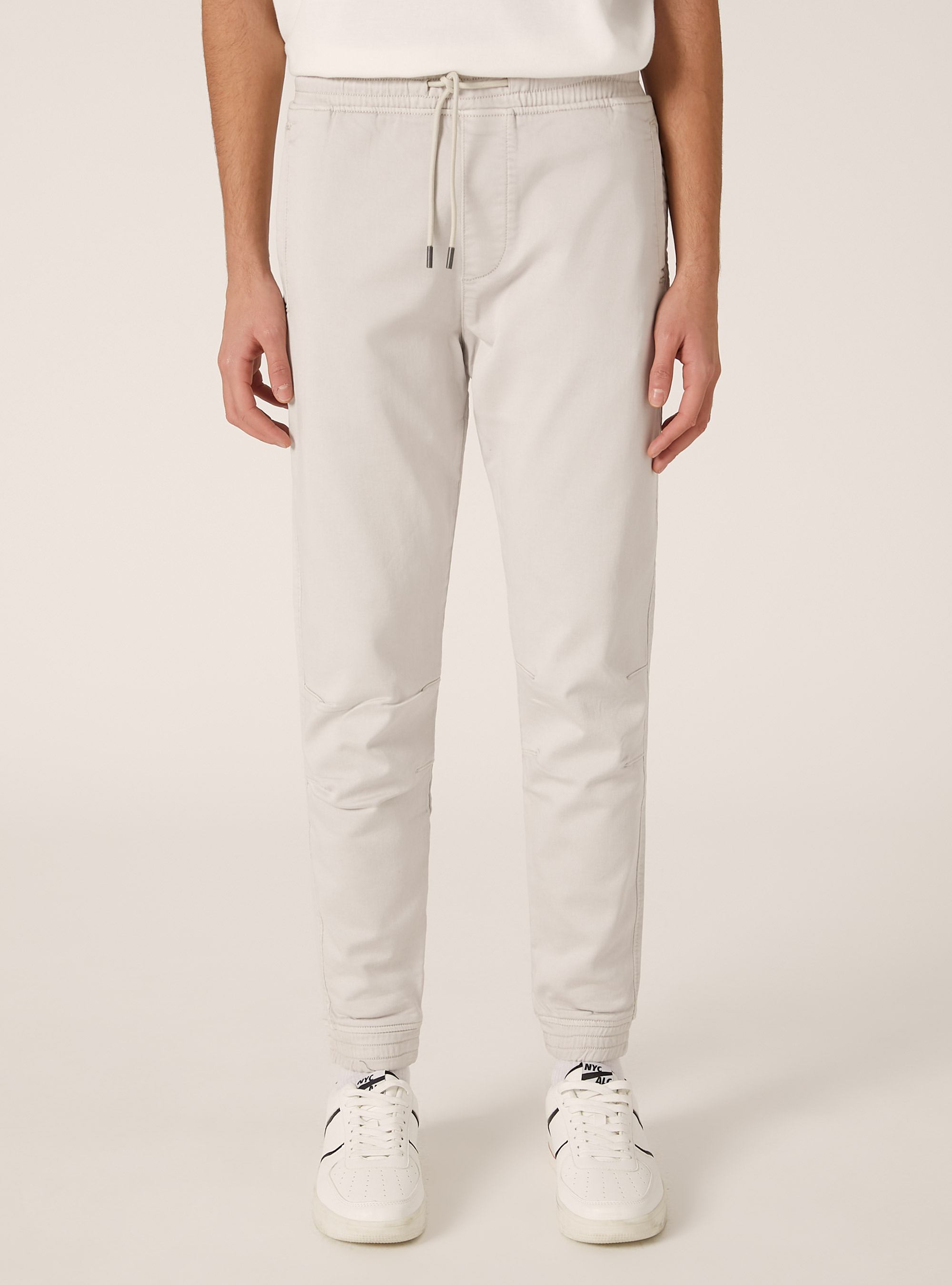 Cotton jogger trousers, SA3 SAND LIGHT