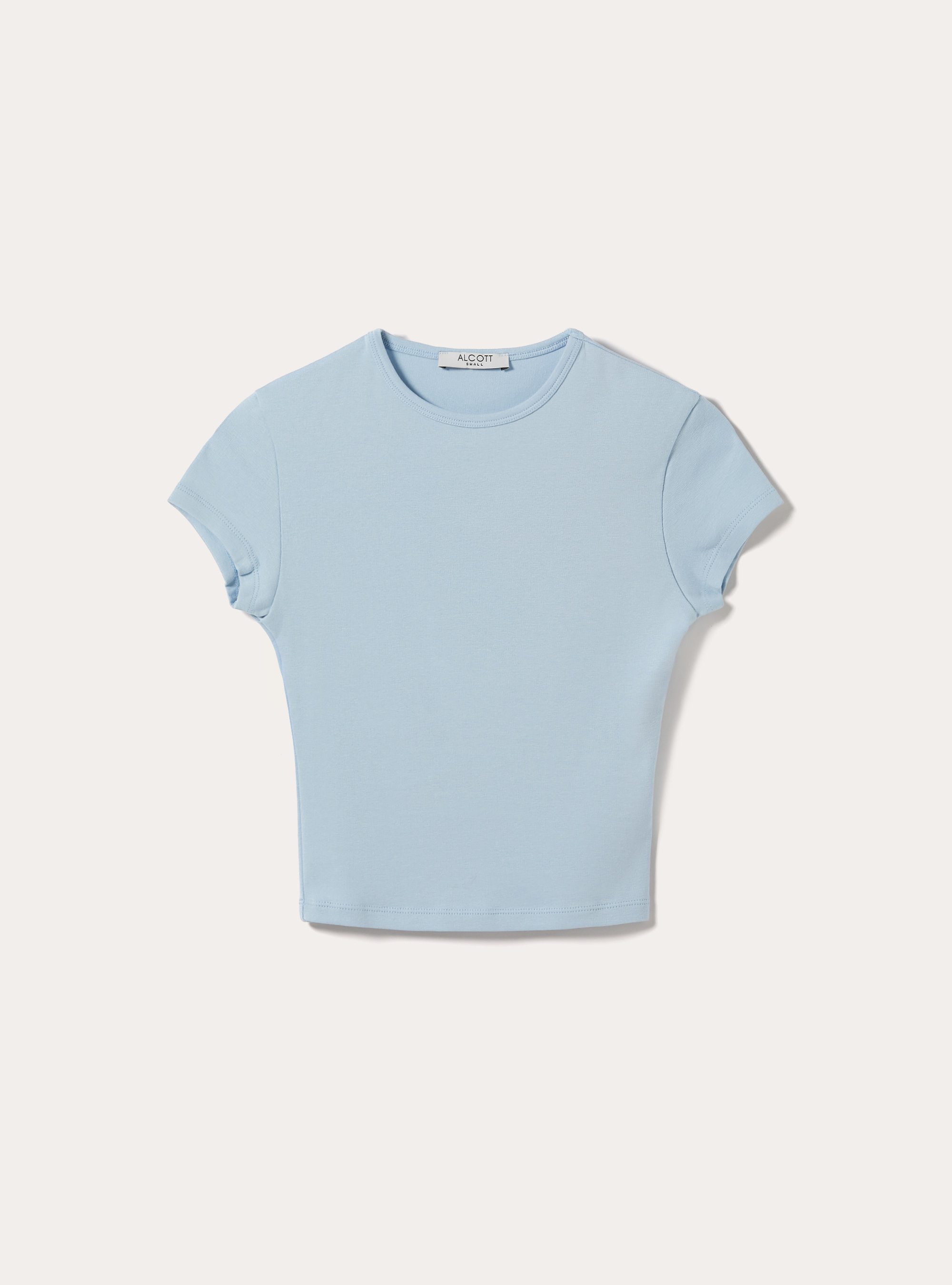 Maglietta in cotone slim fit, AZ3 AZURE LIGHT
