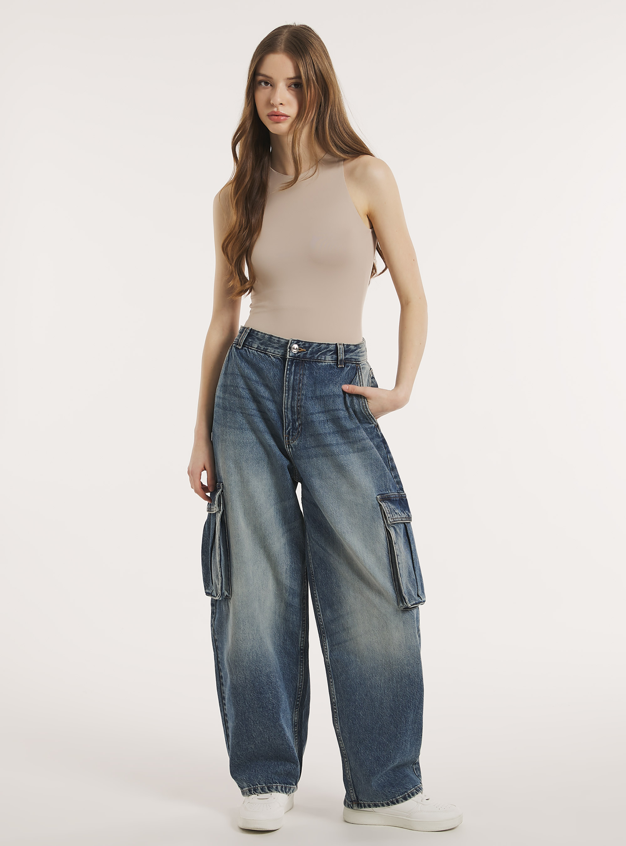 9090 x Centimeter Stitch Cargo Denim – YZ