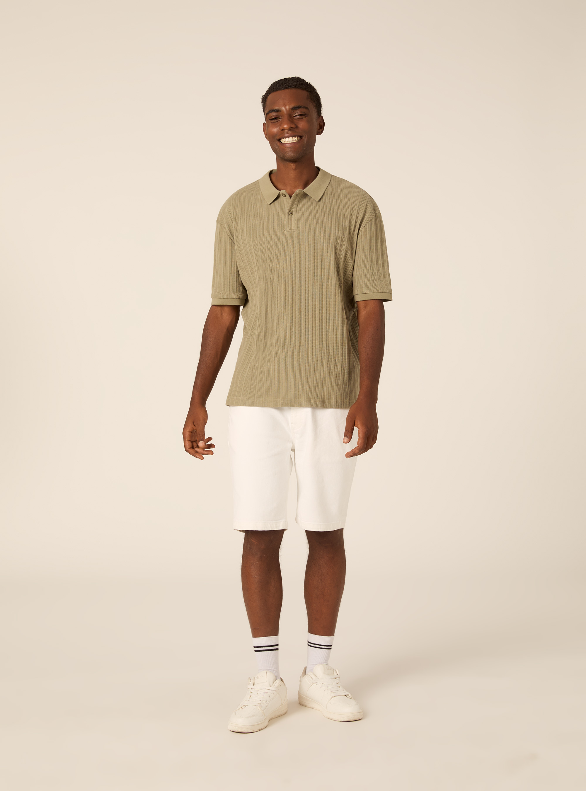 Polo en Jersey Structur&eacute; Coupe Regular Fit, KY3 KAKY LIGHT