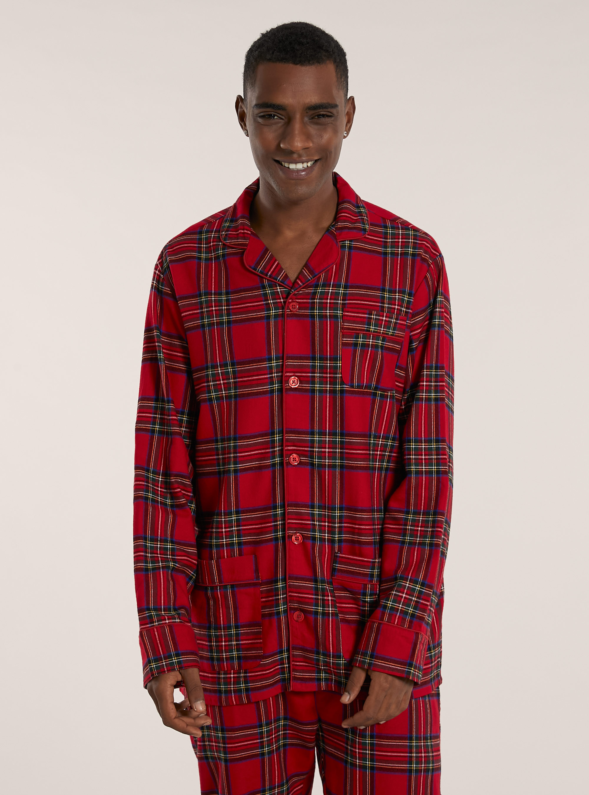 Pyjama écossais de la collection Christmas Family, RD2 RED MEDIUM