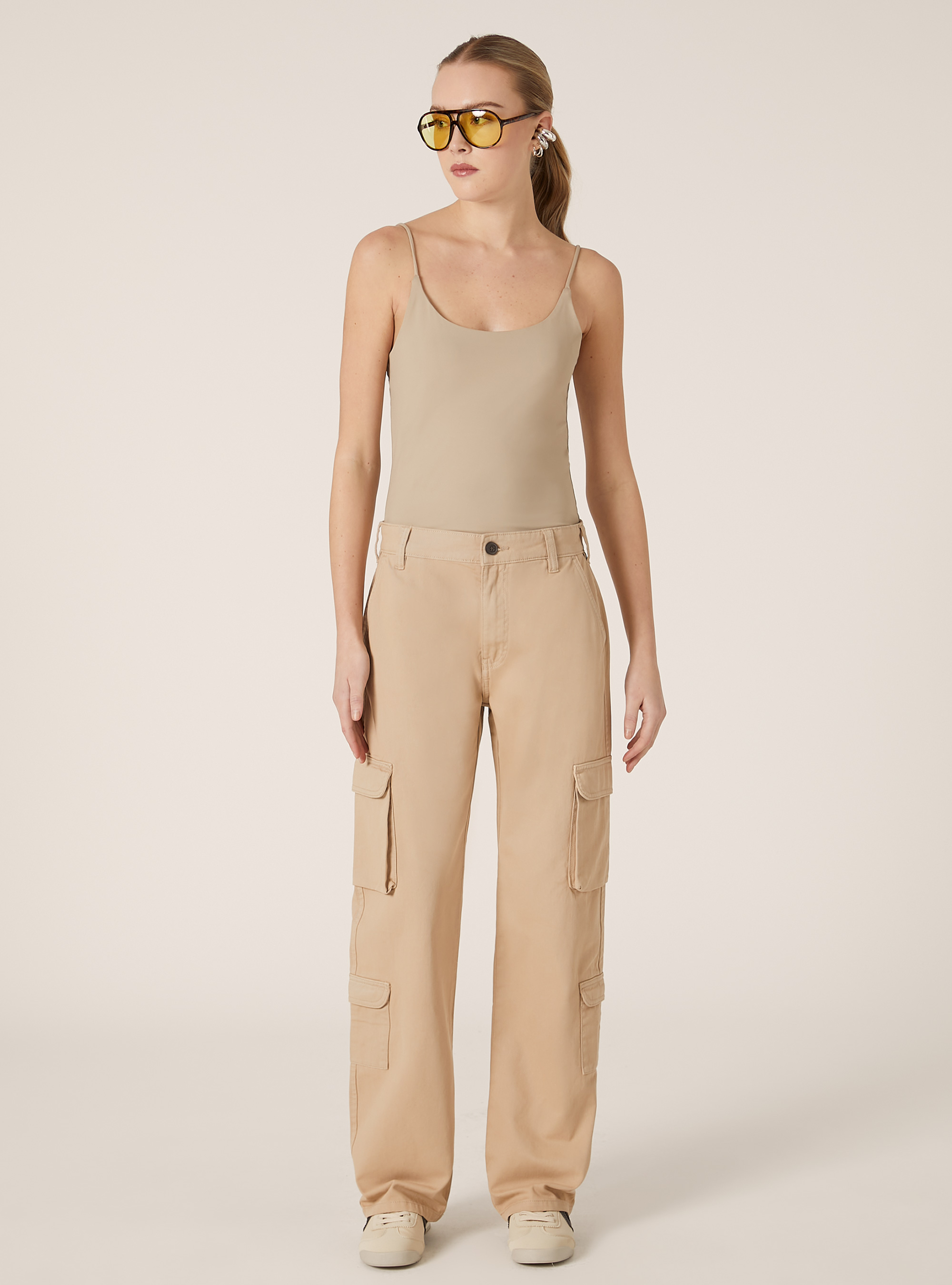 Twill cargo trousers, BG2 BEIGE MEDIUM