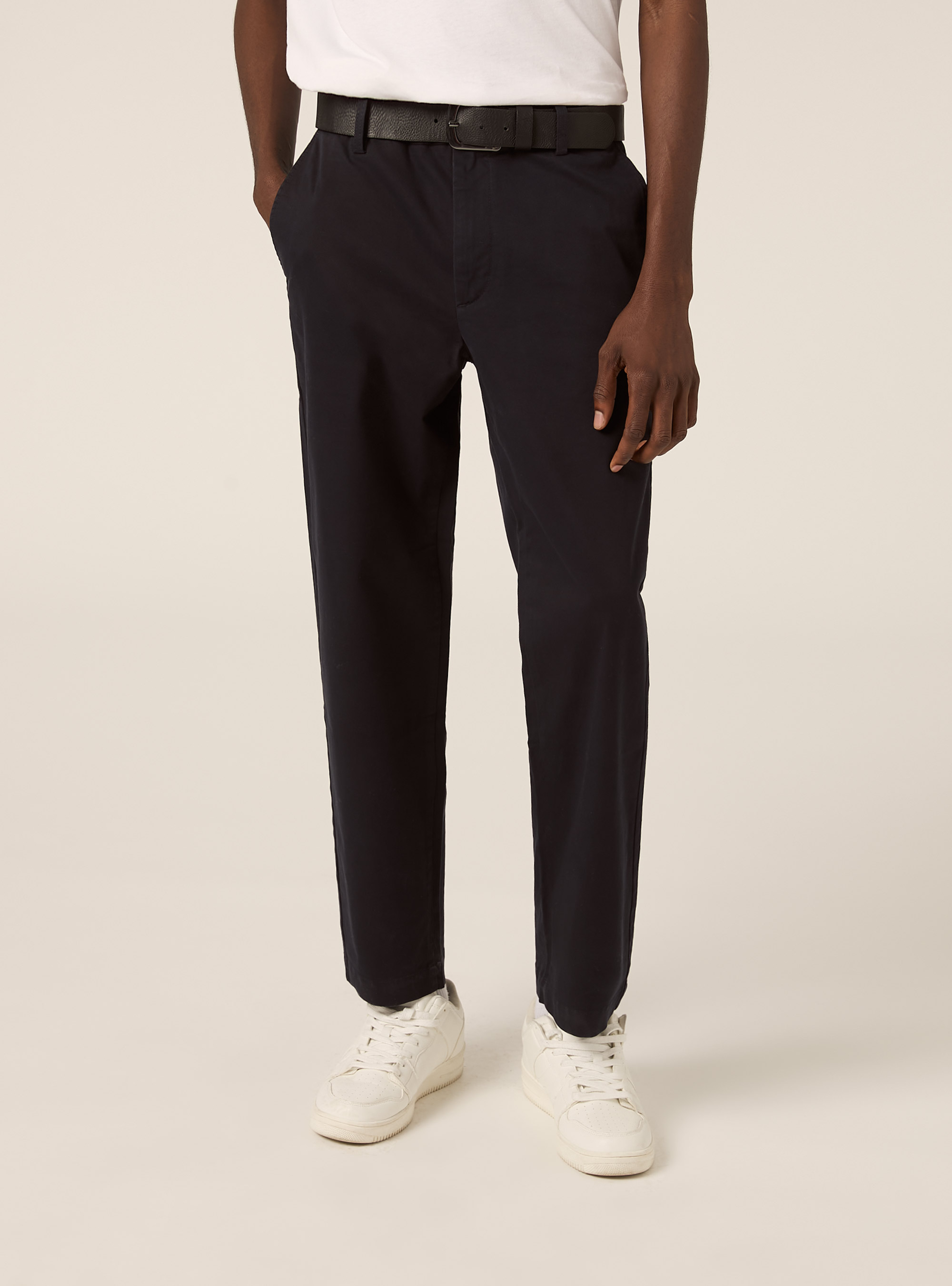 Slim Fit Chino-Hose aus Stretch-Twill, NA1 NAVY DARK