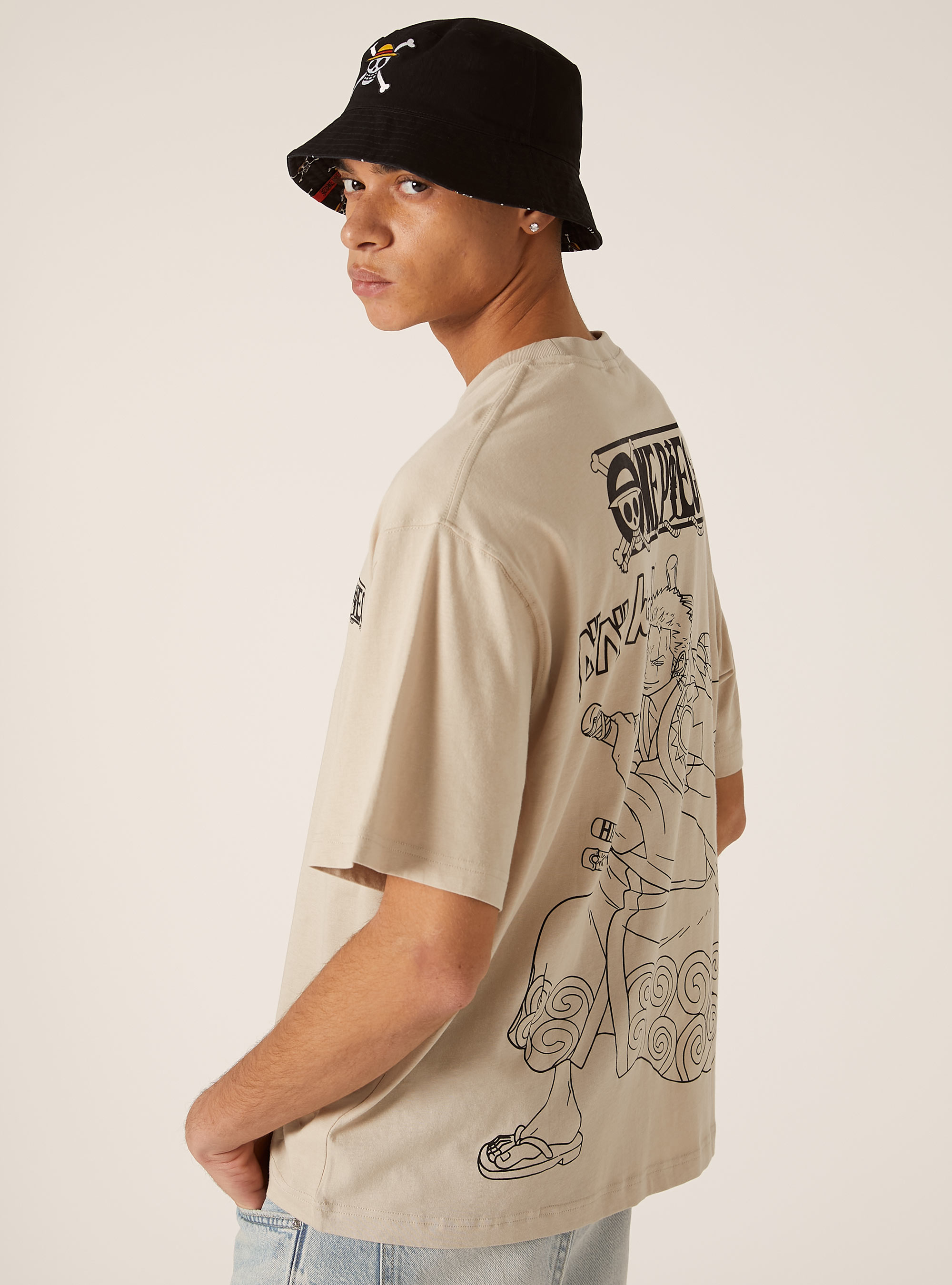 One Piece / Alcott boxy fit T-shirt, BG2 BEIGE MEDIUM