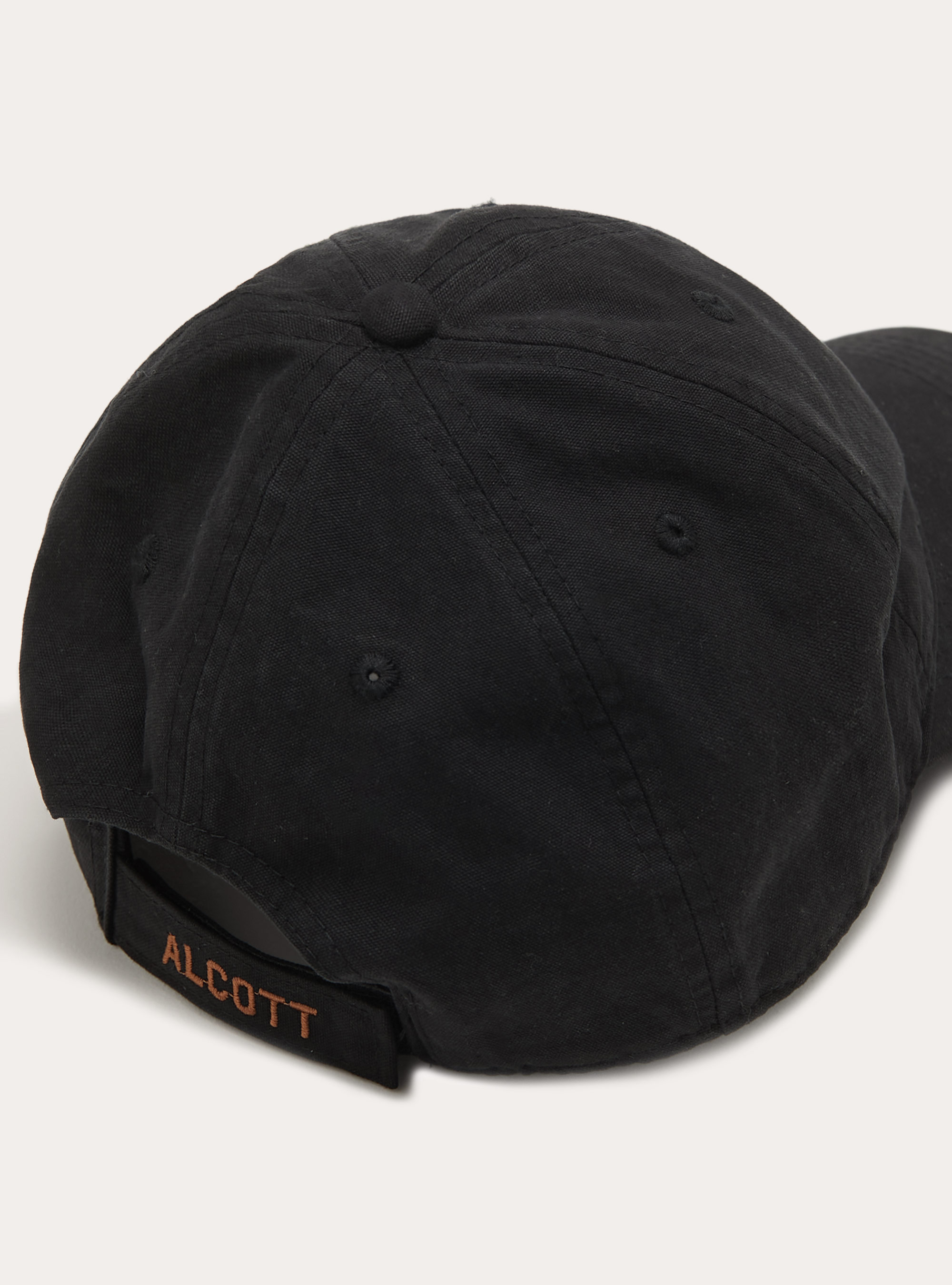Cappello da baseball con patch effetto pelle, BK1 BLACK