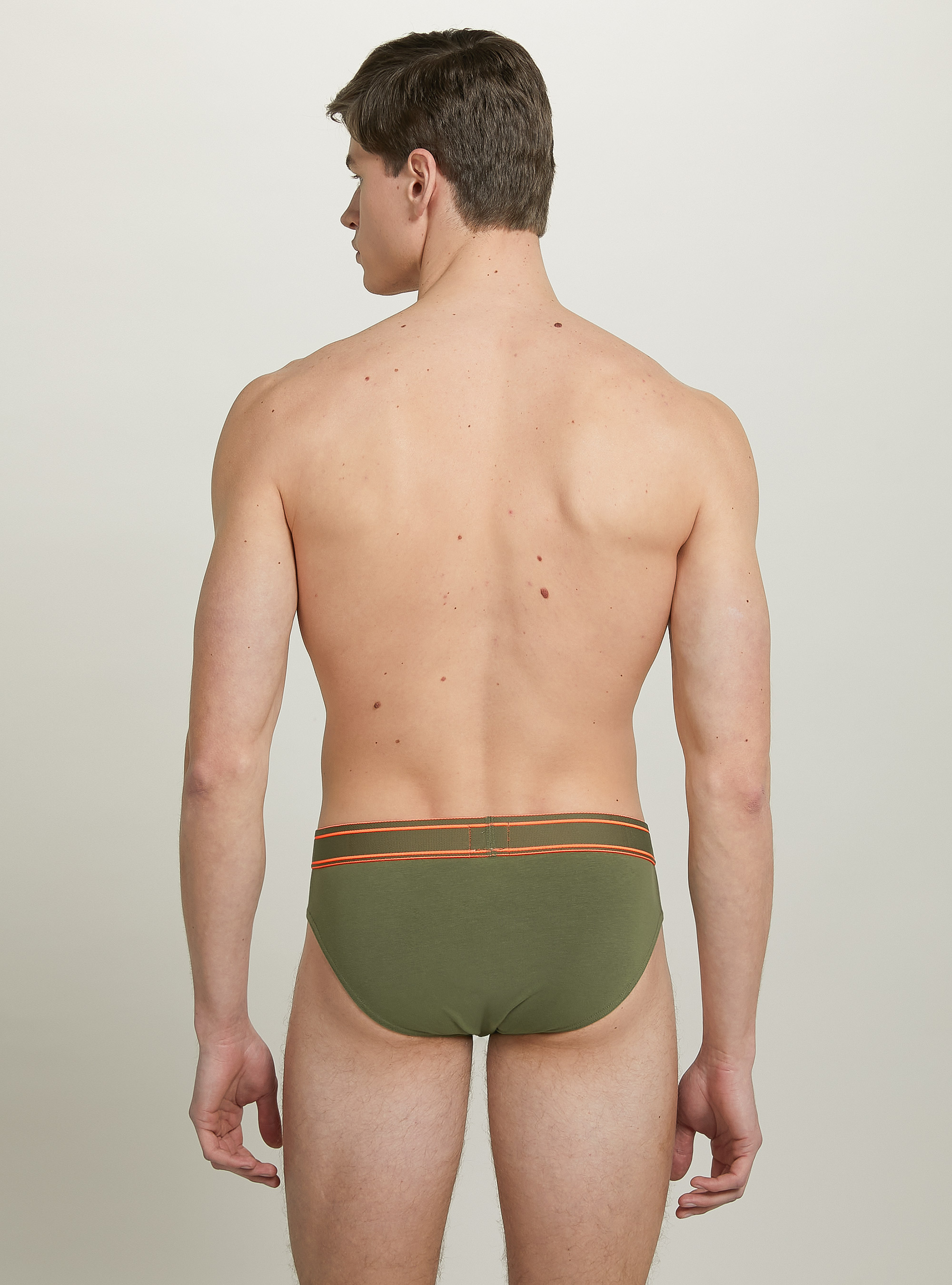 Calzoncillos de algodón elástico con logotipo, KY2 KAKY MEDIUM