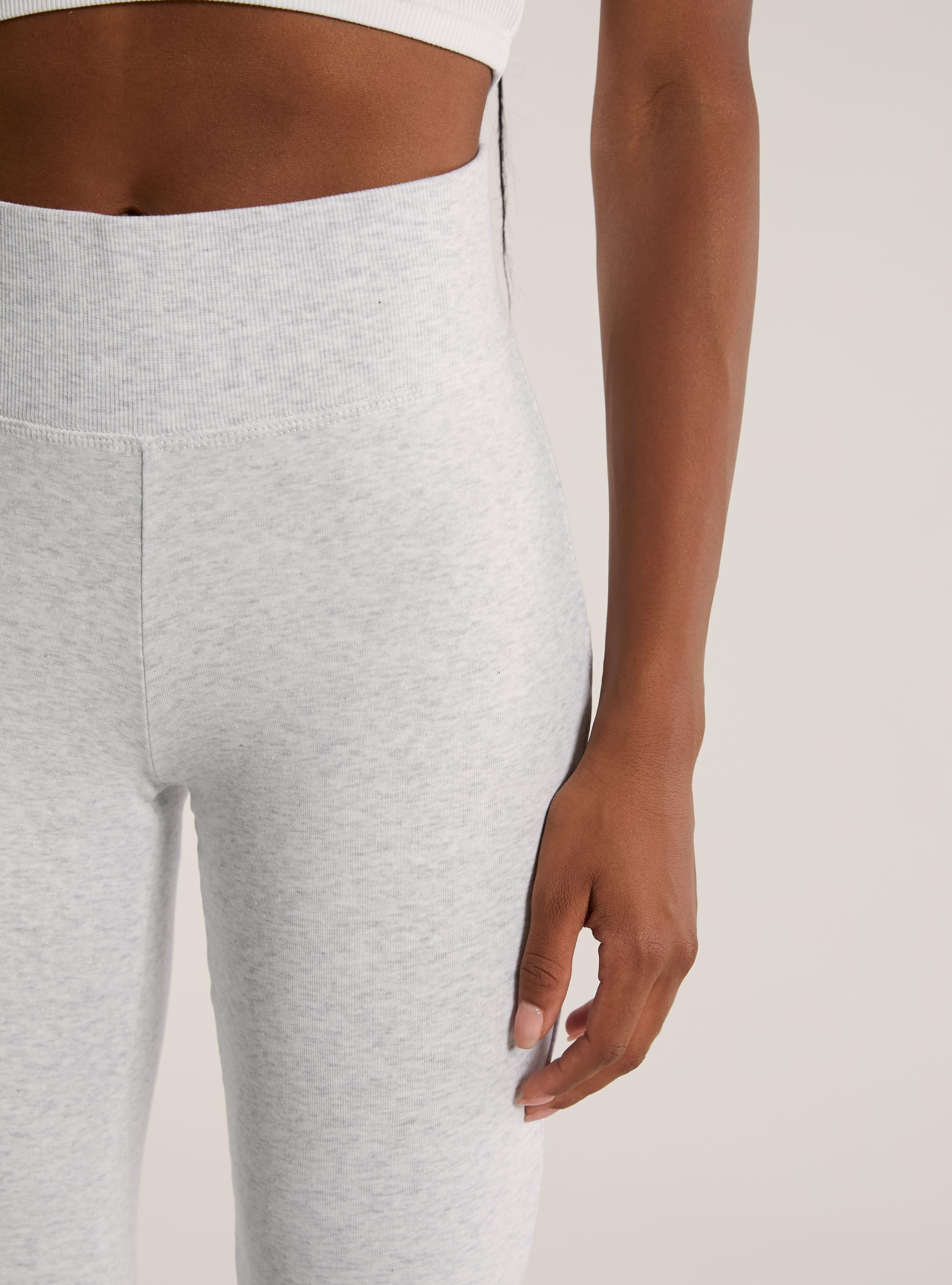 Flare leggings, MGY3 GREY MEL LIGHT