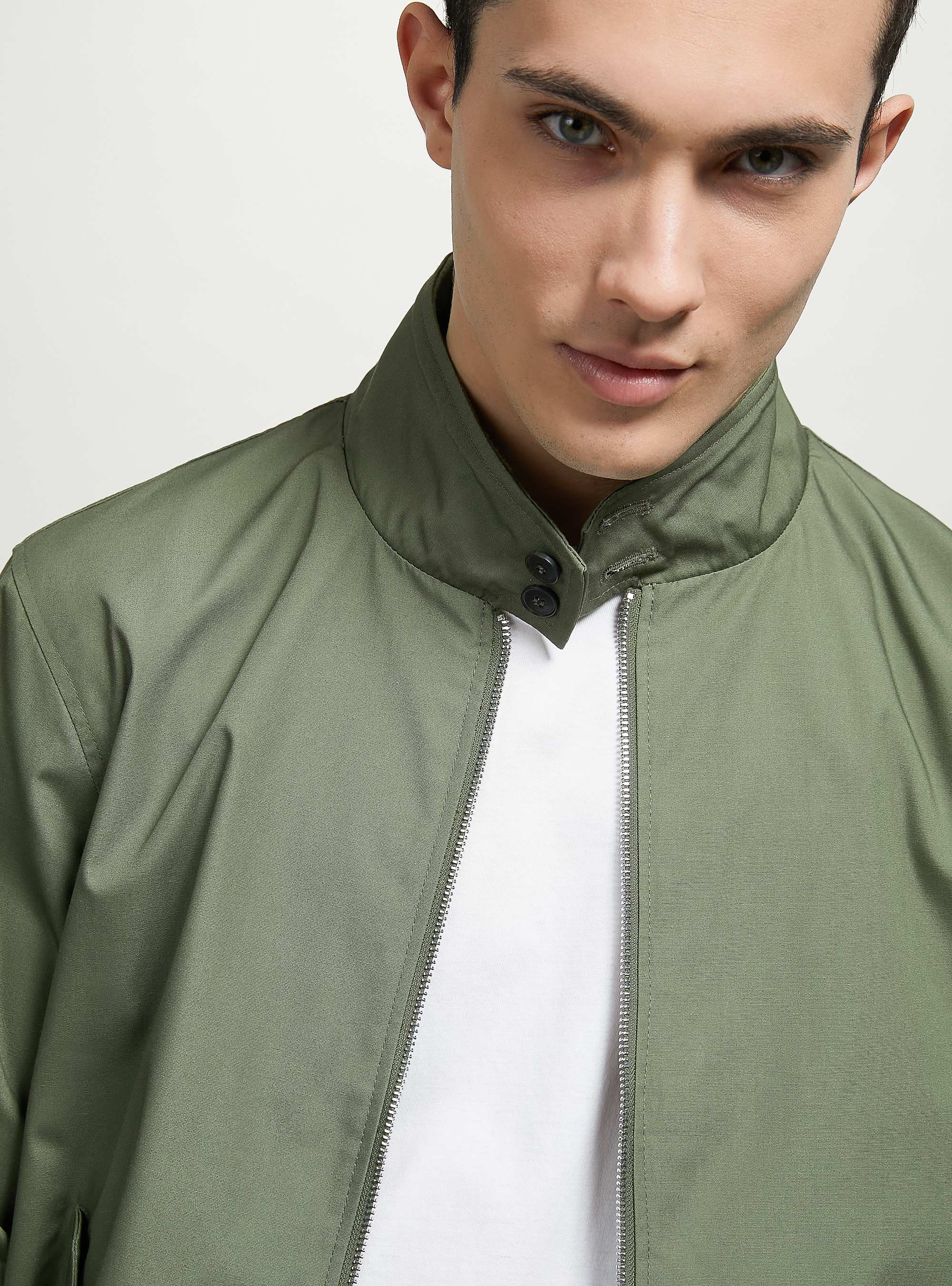 Cotton Blend Bomber Jacket, KY2 KAKY MEDIUM