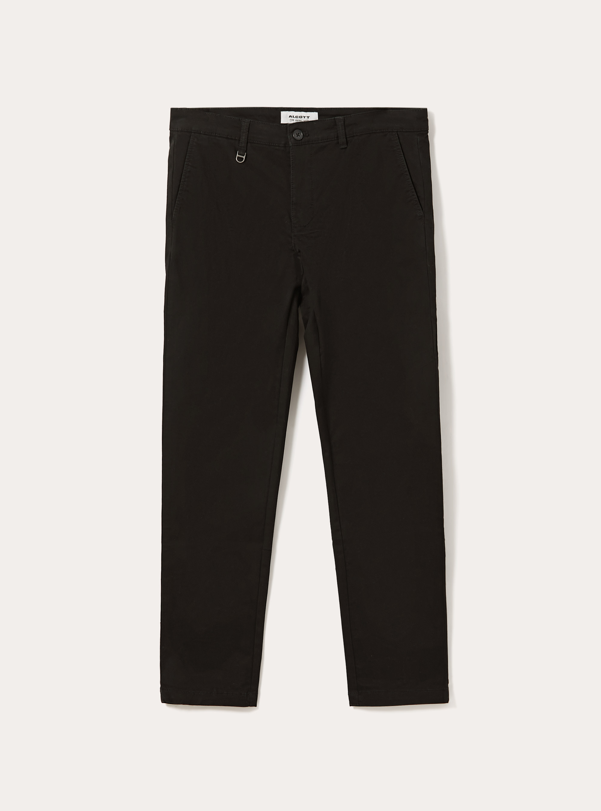 Skinny fit stretch twill chinos, BK1 BLACK