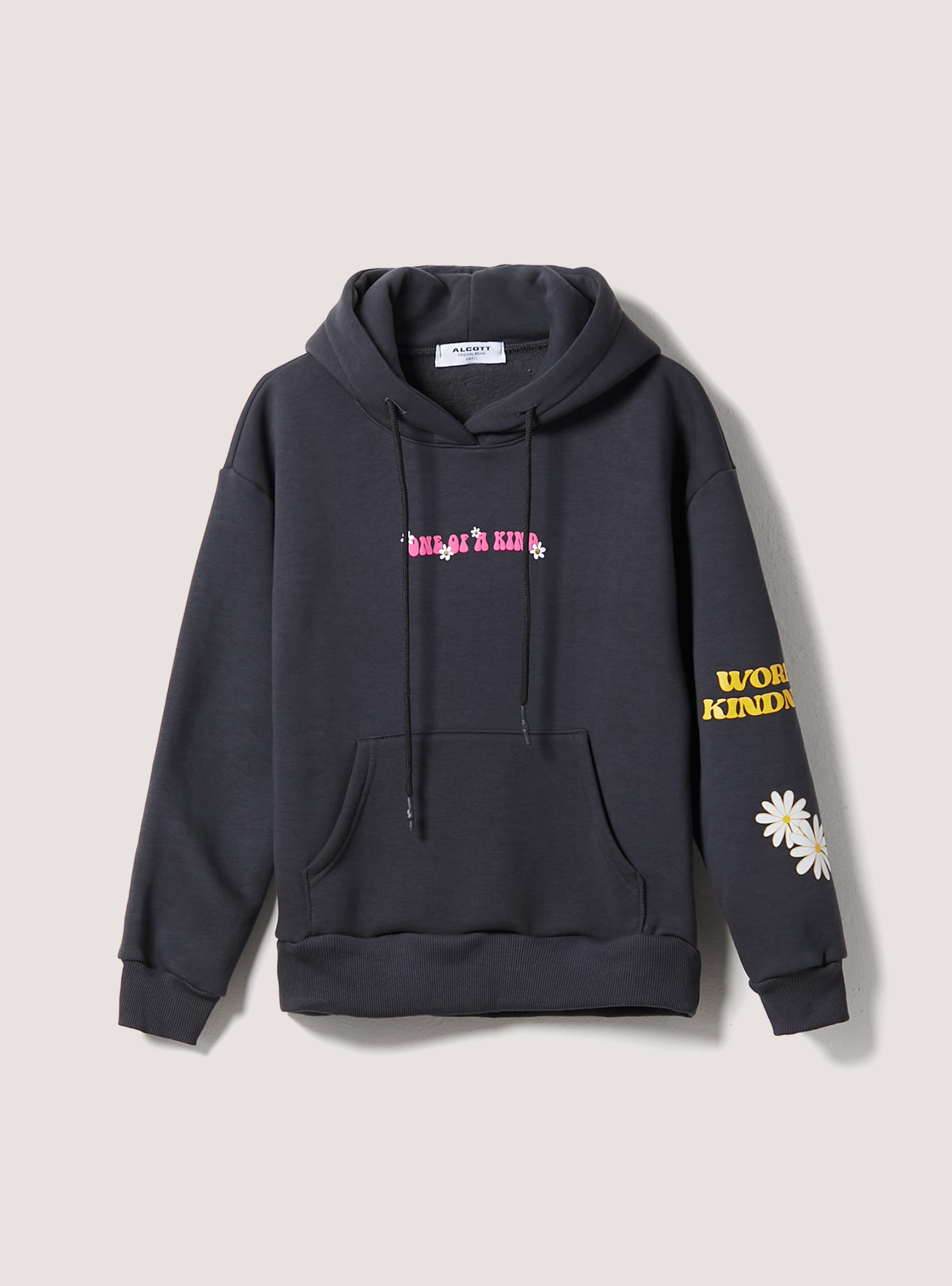 Felpa con stampa Smile Collection, BK2 PIRATE BLACK