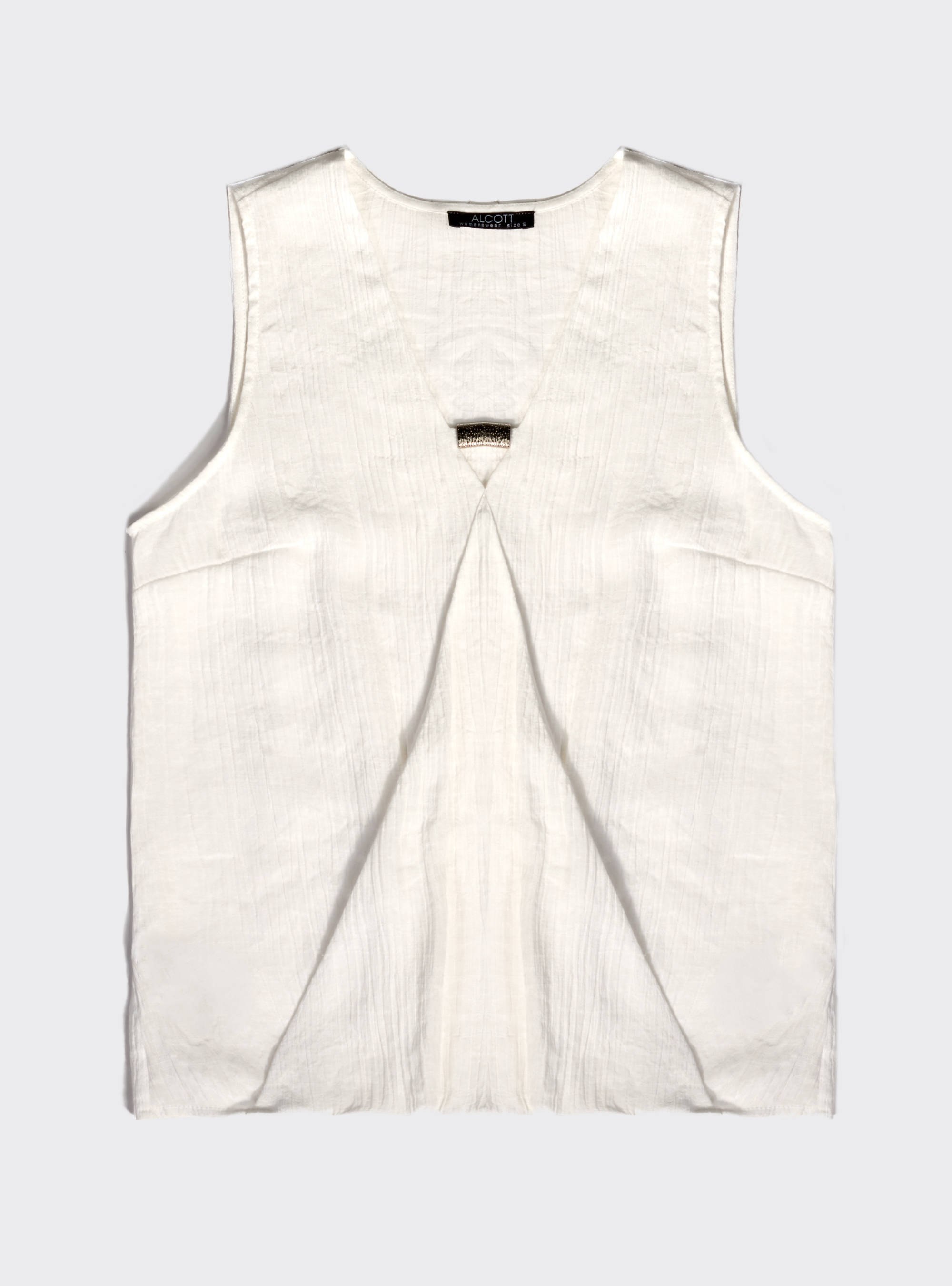 Haut avec bijou fantaisie, C001 OFF WHITE