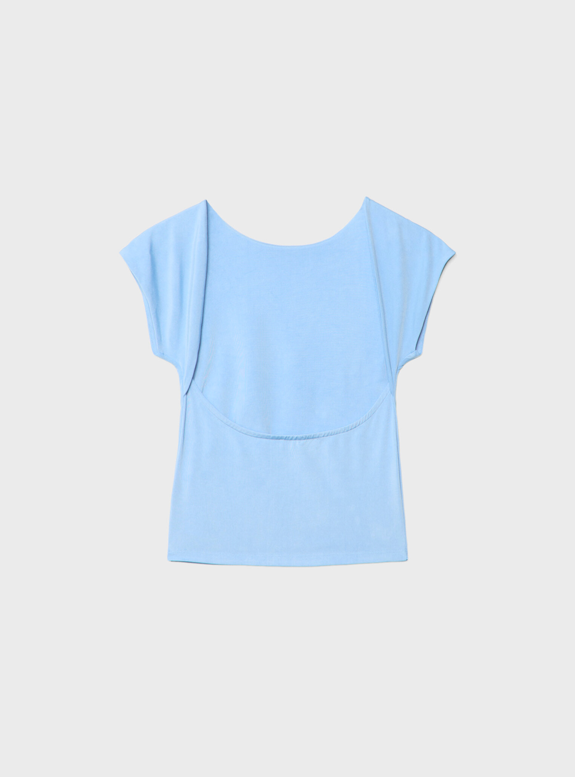 T-shirt with open back, AZ3 AZURE LIGHT