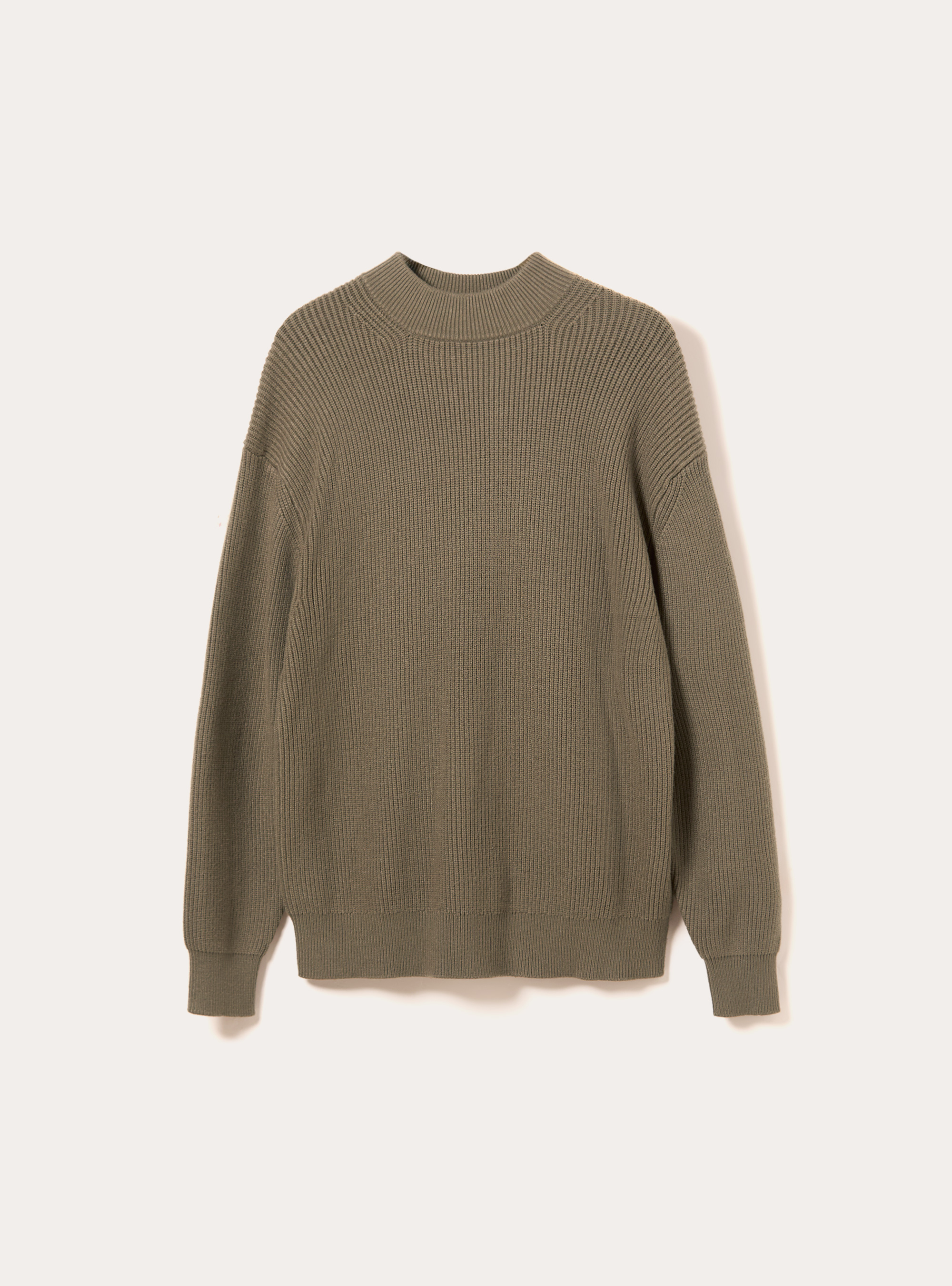 Soft mid-neck pullover, KY2 KAKY MEDIUM