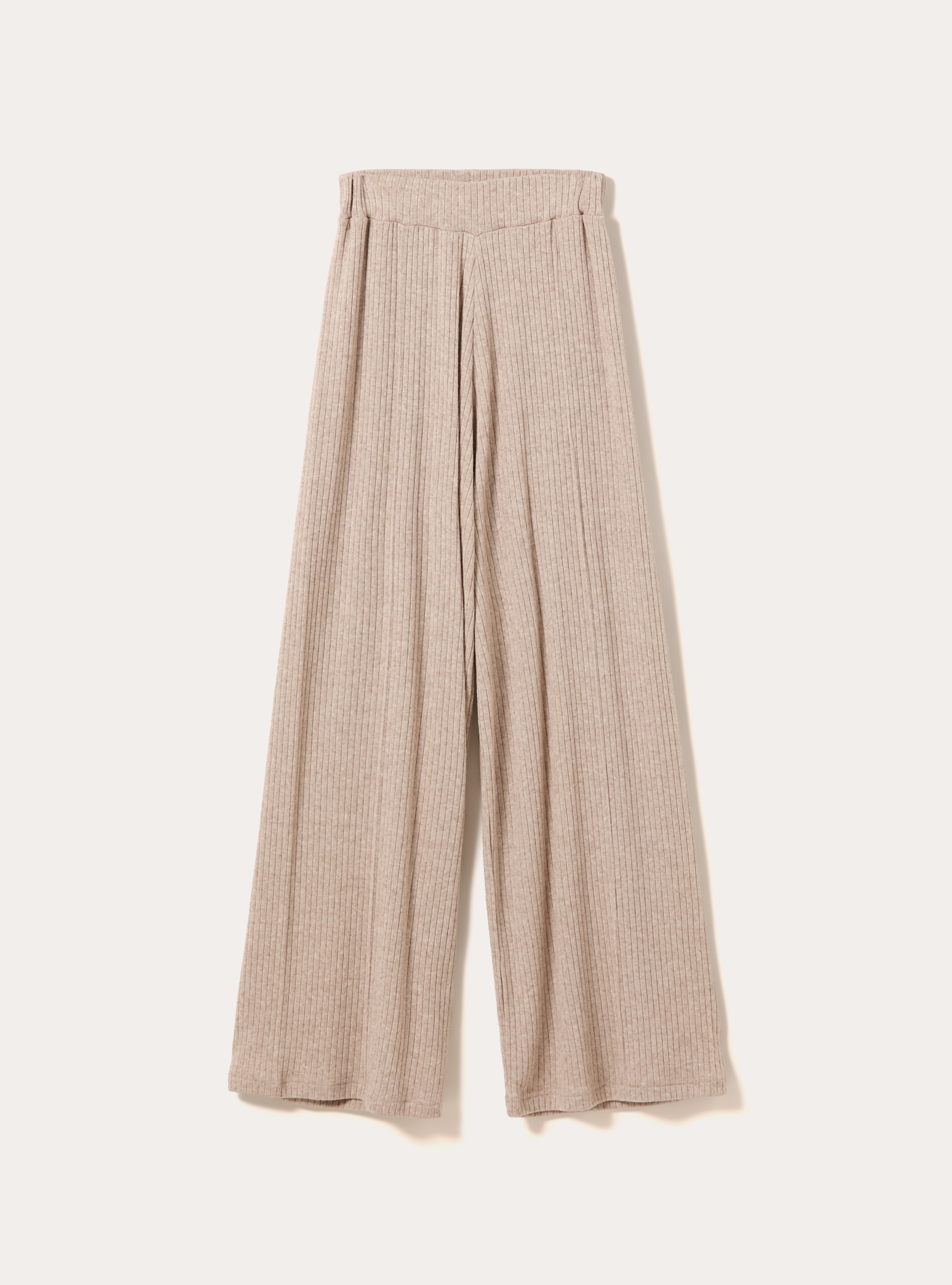 Palazzo knit pants, MBG2 BEIGE MEL MED