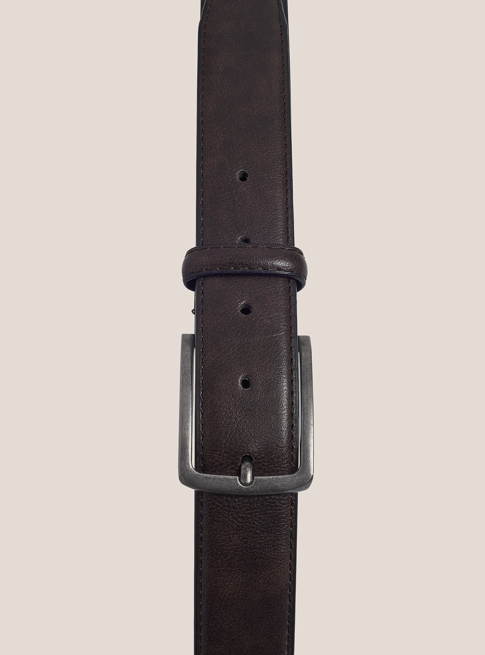 Leather effect belt, C544 BROWN