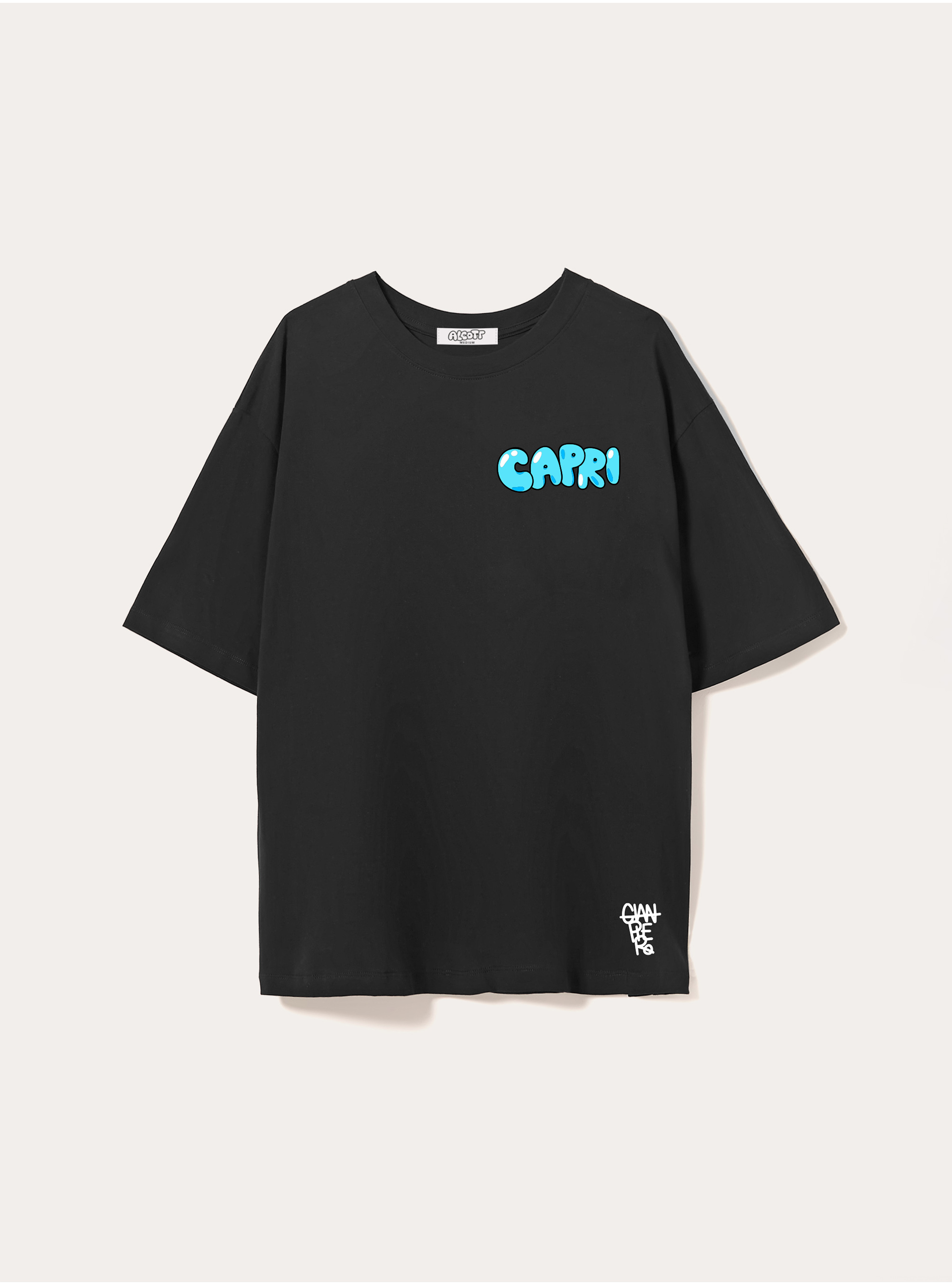 Gianpiero D'Alessandro x Alcott T-shirt, BK1 BLACK