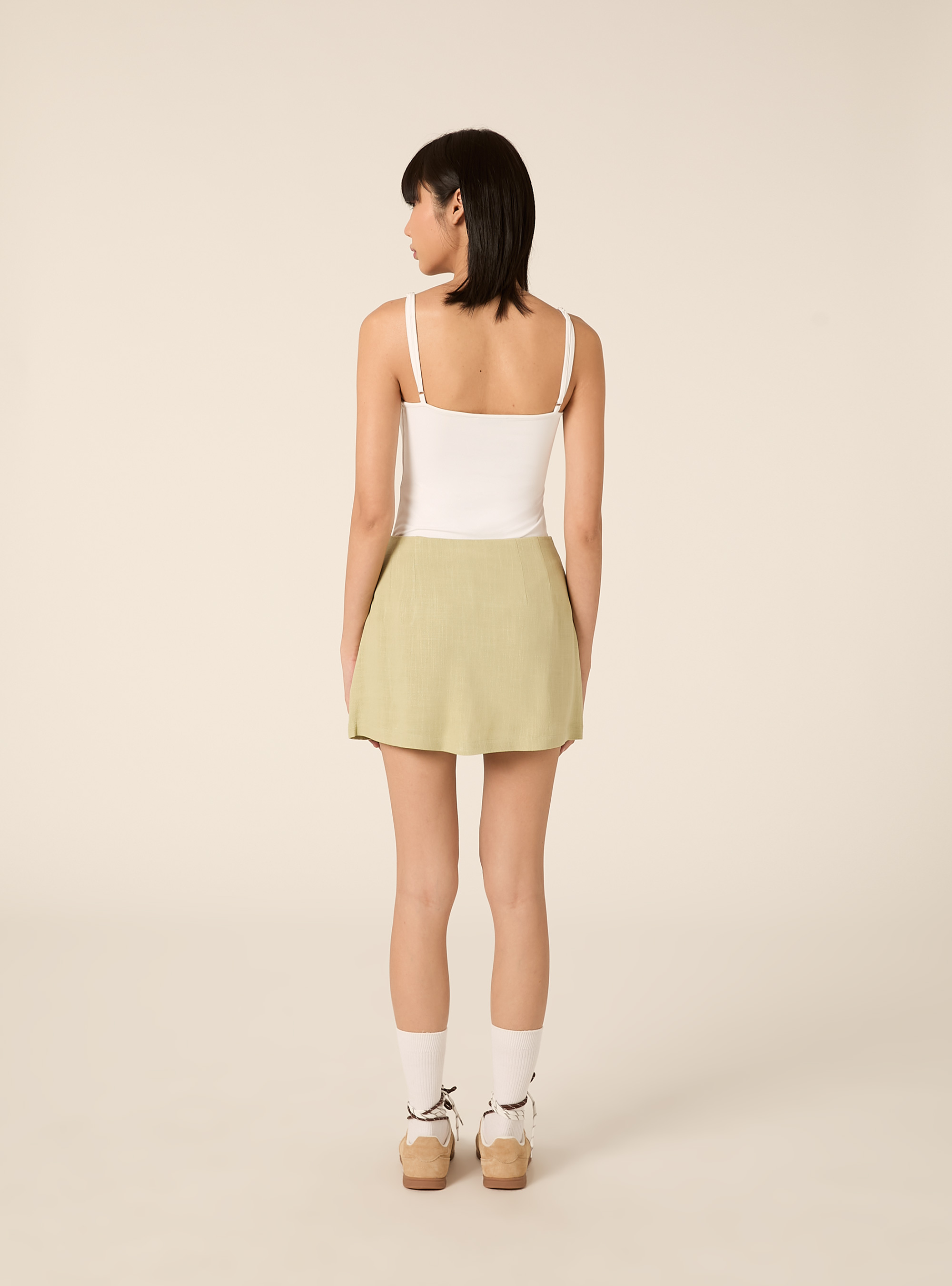 Skort in misto lino, KY3 KAKY LIGHT