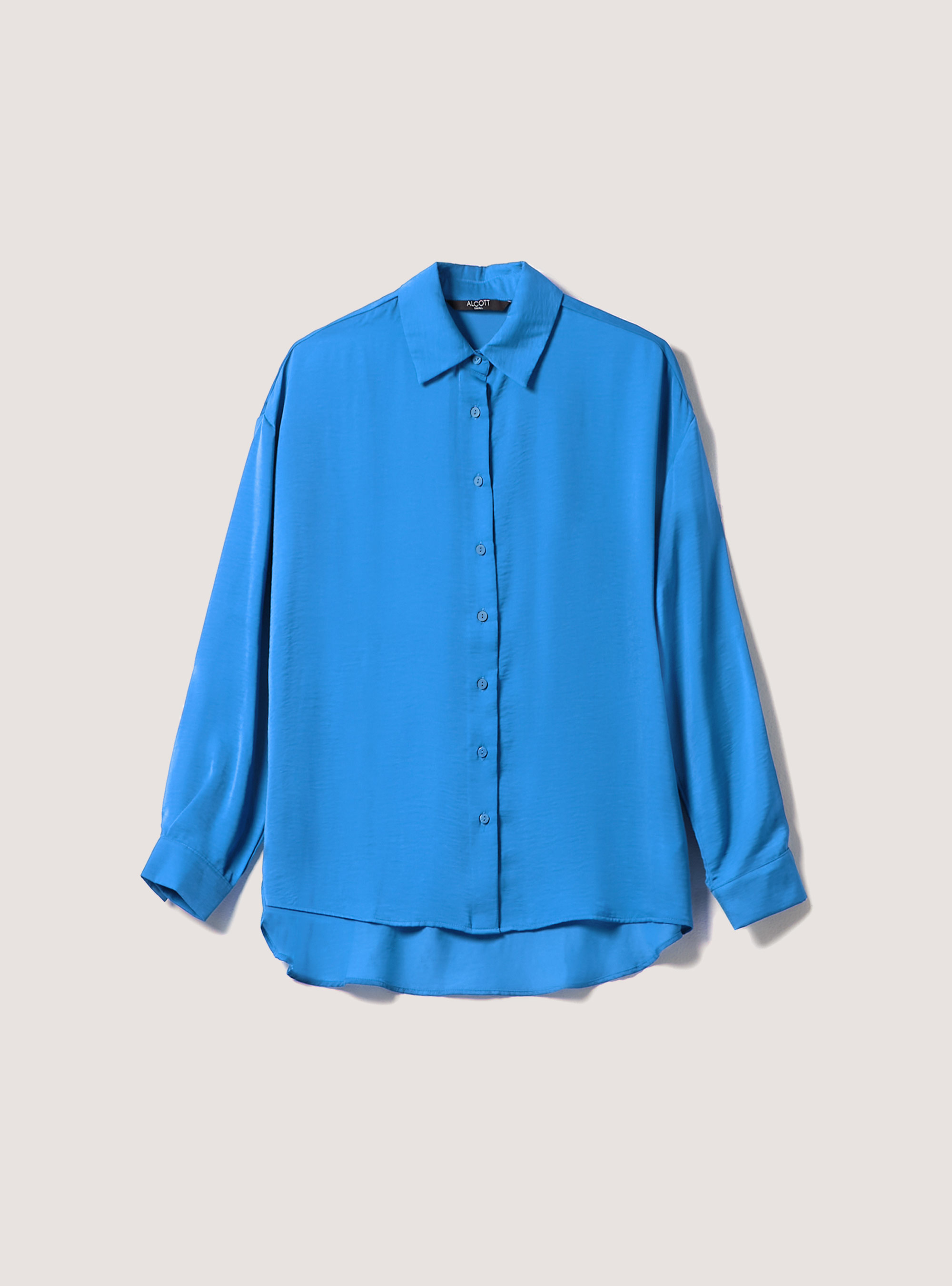 Chemise en satin uni, RY2 ROYALE MEDIUM