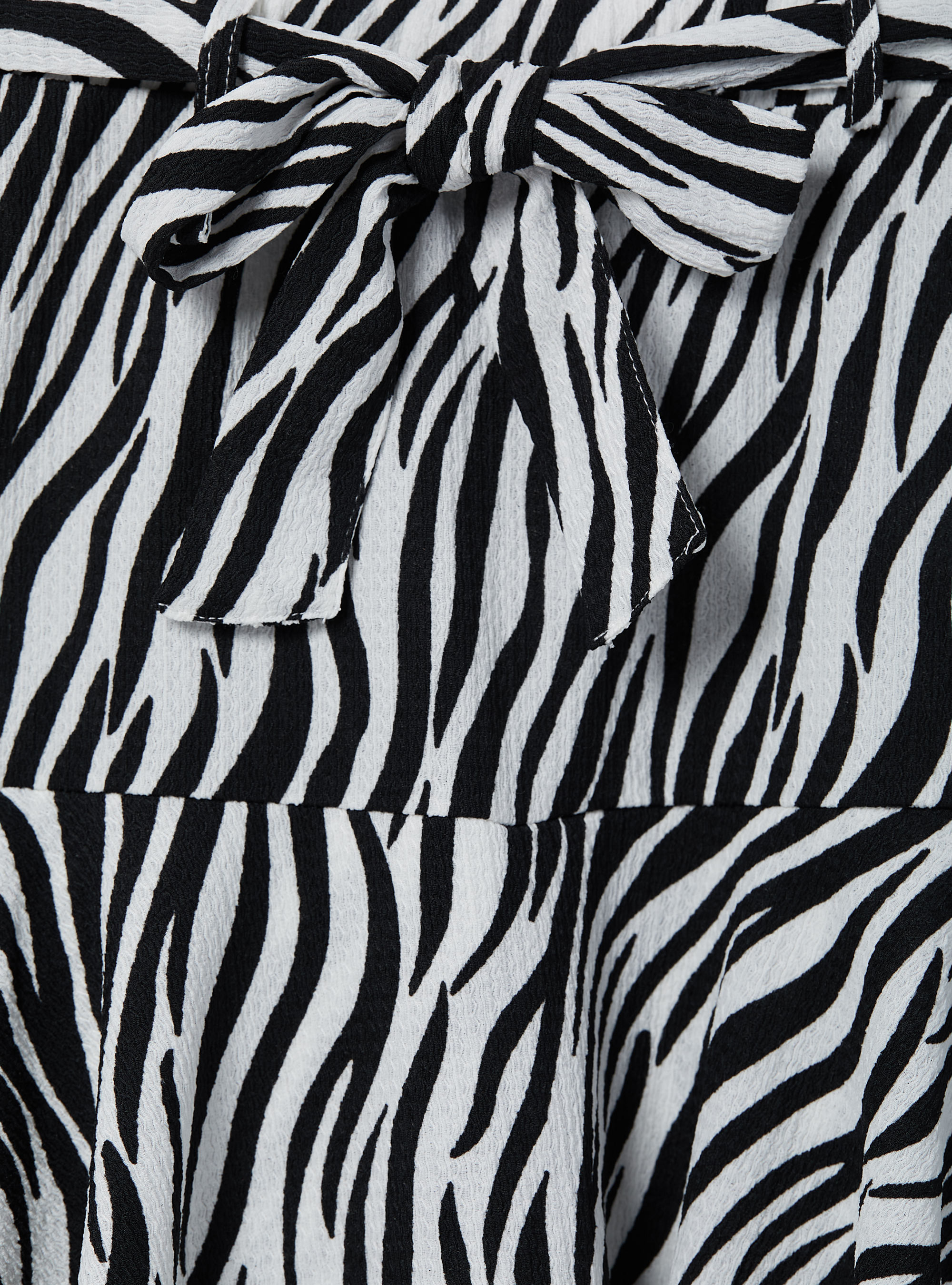 Printed skort with strap, ANIMALIER