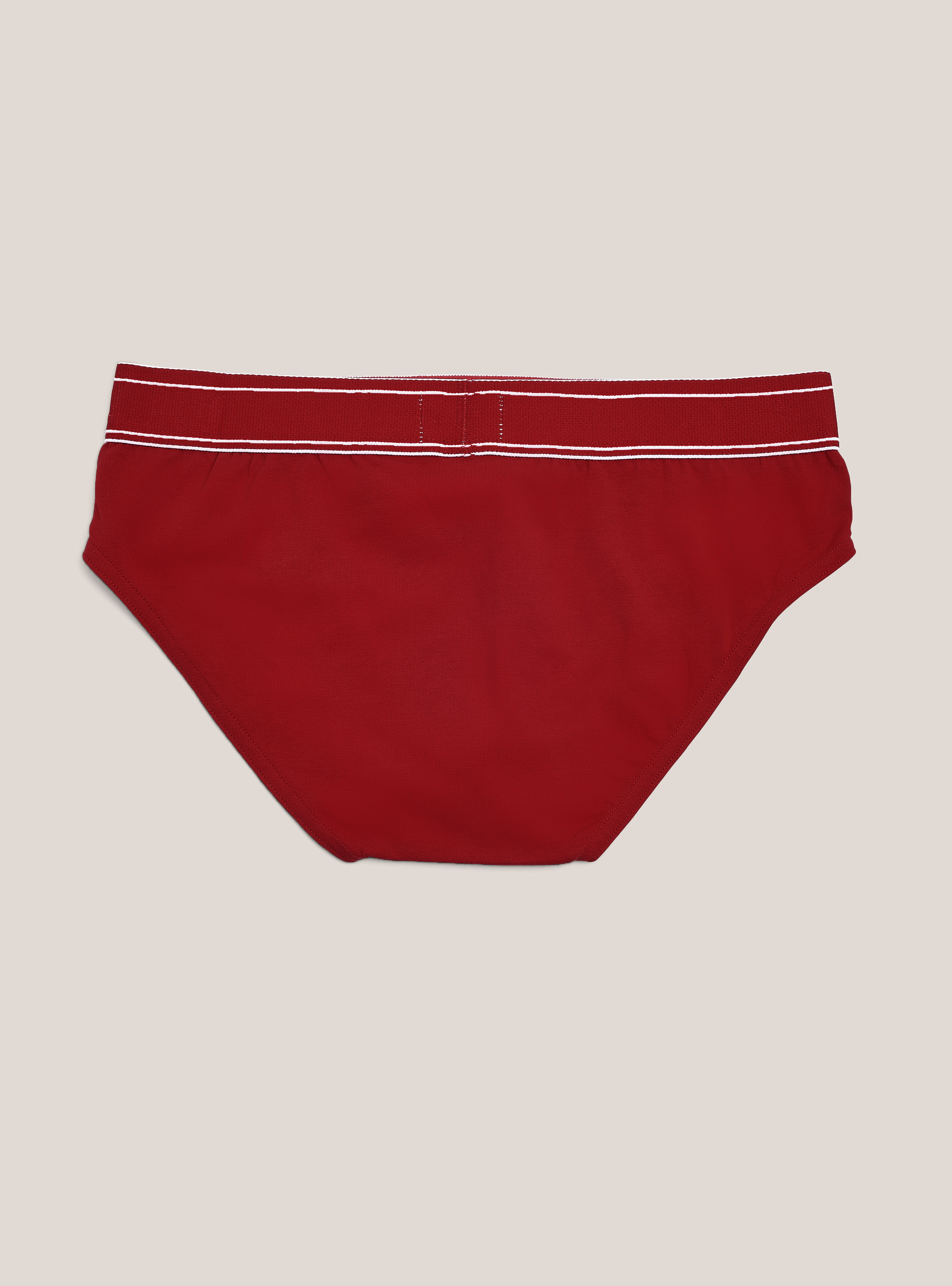 Slip aus Baumwollstretch mit Logo, RD2 RED MEDIUM