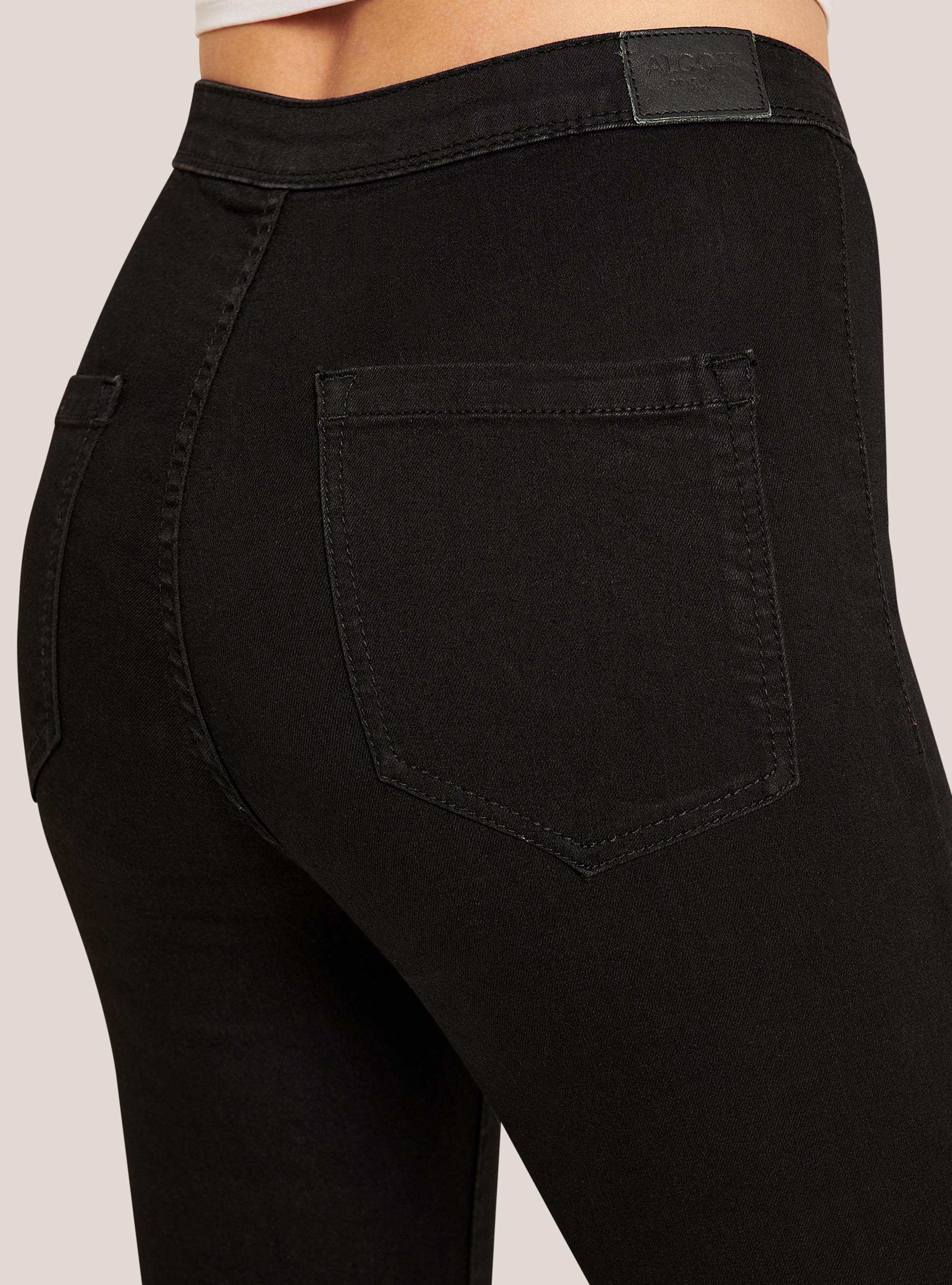 Jeggins stretch à taille haute, C101 BLACK