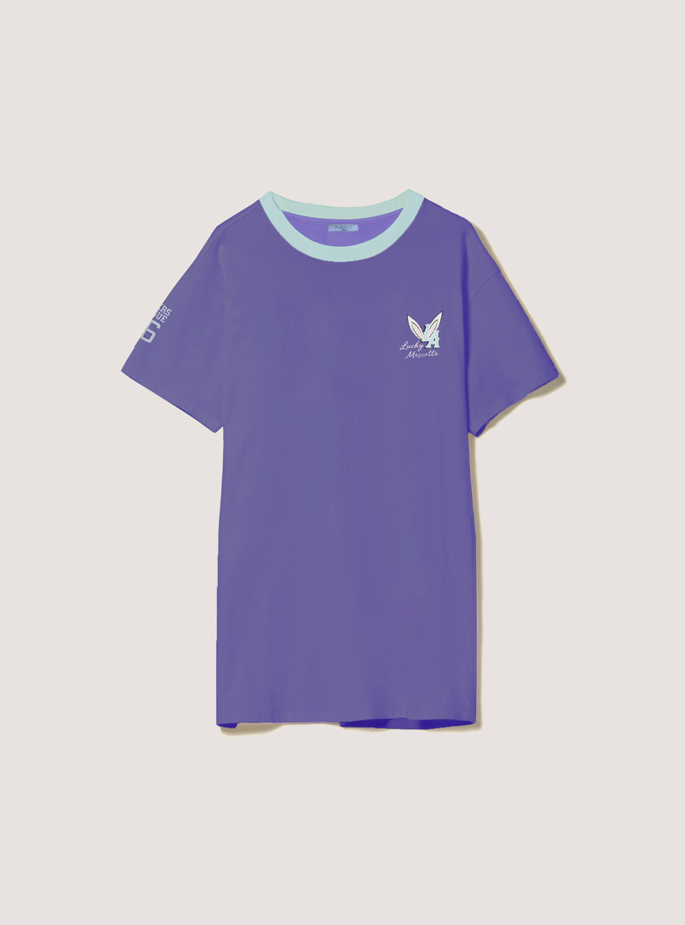 Maglietta in cotone The Rabbit Collection, VI2 VIOLET MEDIUM